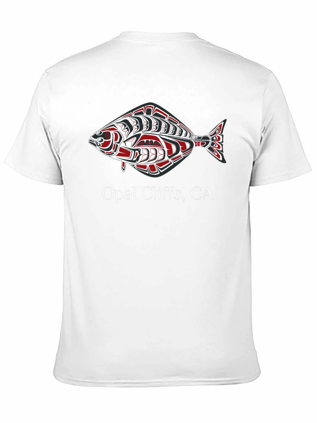 Opal Cliffs CA Fish Graphic T-Shirt