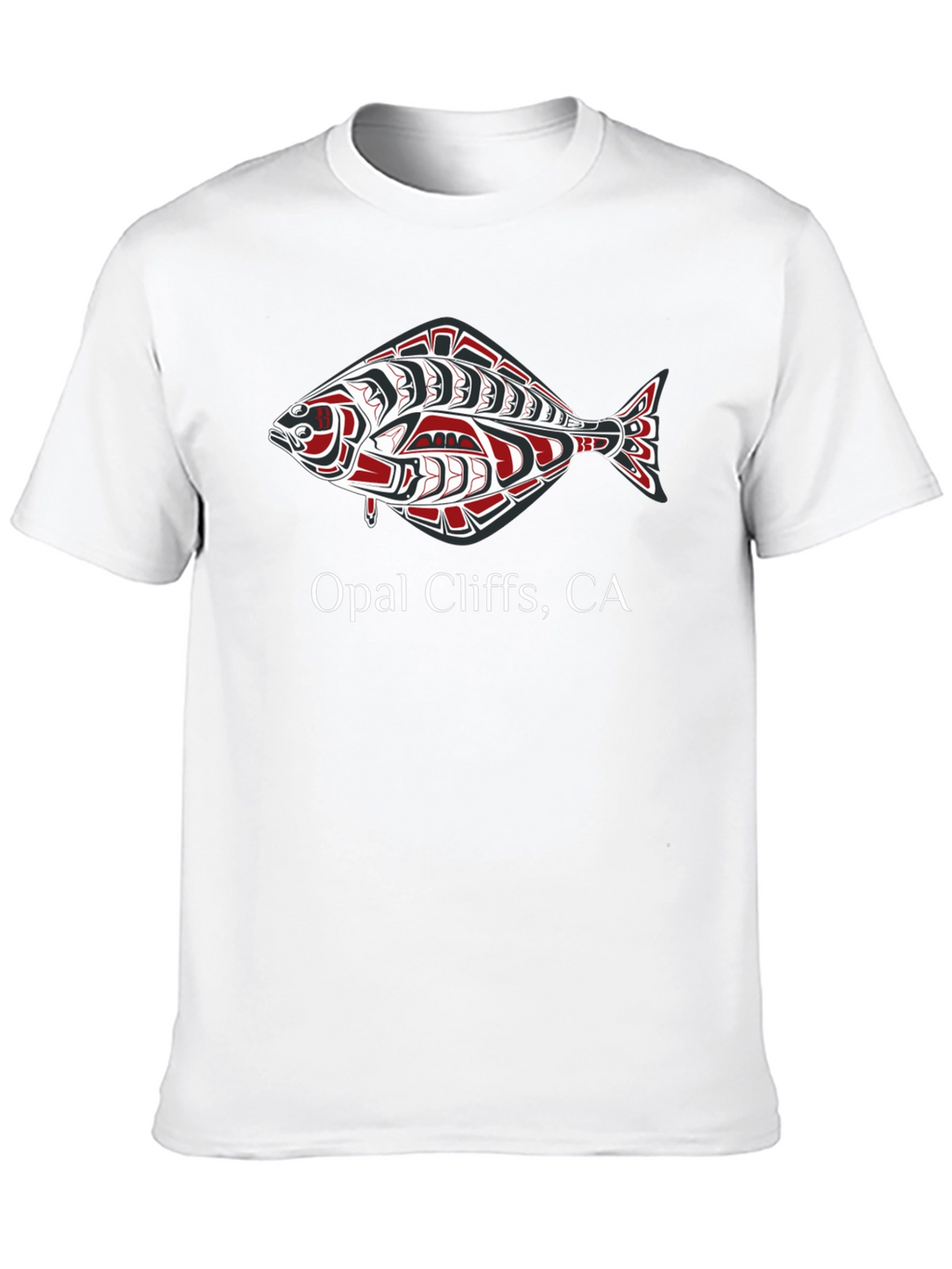 Opal Cliffs CA Fish Graphic T-Shirt