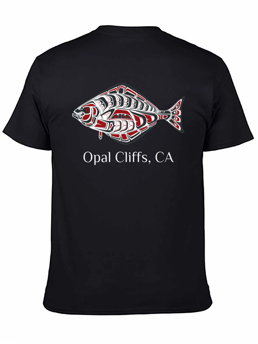 Opal Cliffs CA Fish Graphic T-Shirt