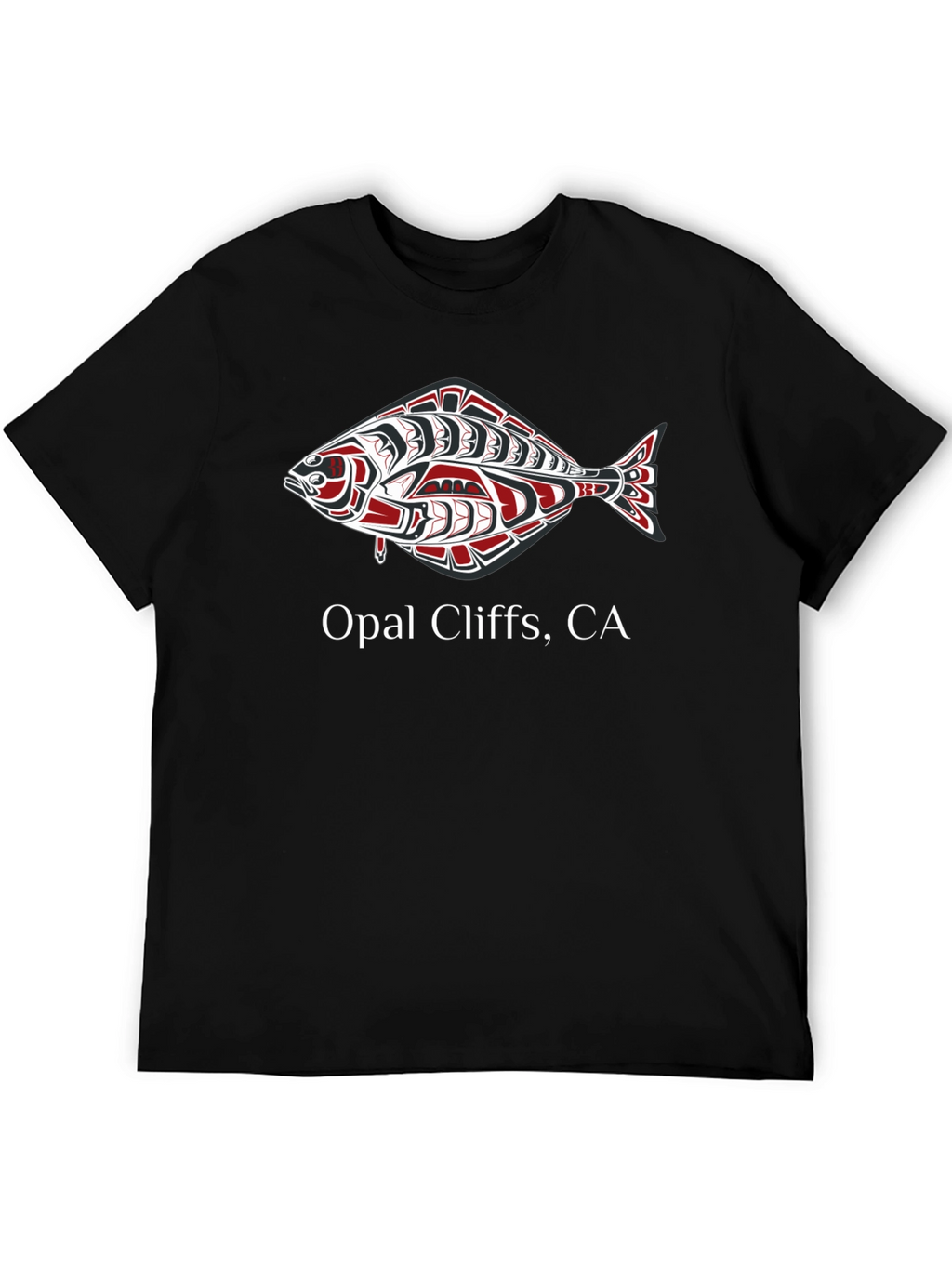 Opal Cliffs CA Fish Graphic T-Shirt