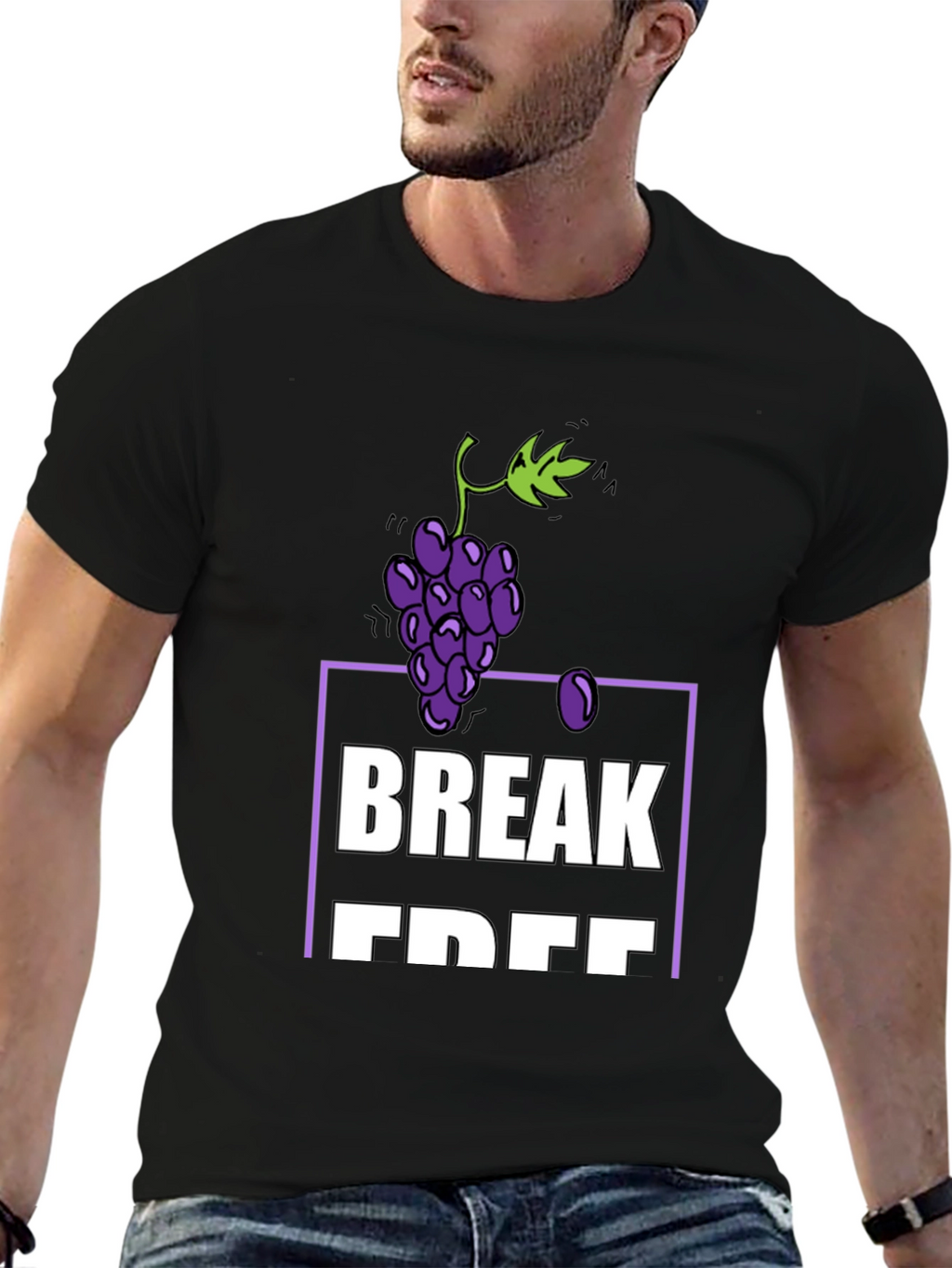 Grapes Break Free T-Shirt - Soft Cotton Blend