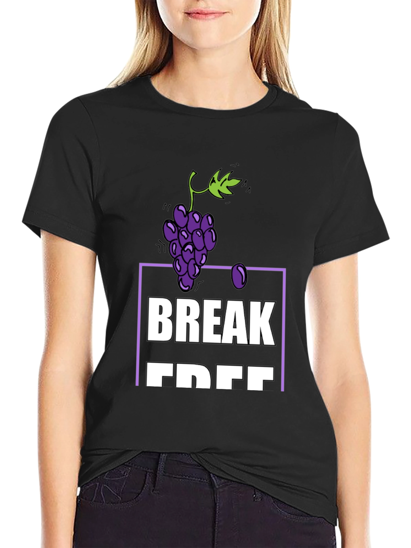 Grapes Break Free T-Shirt - Soft Cotton Blend