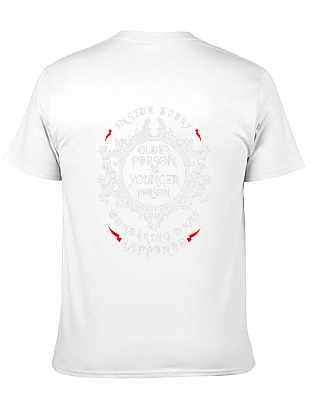 Older Younger Person Black Graphic Tee