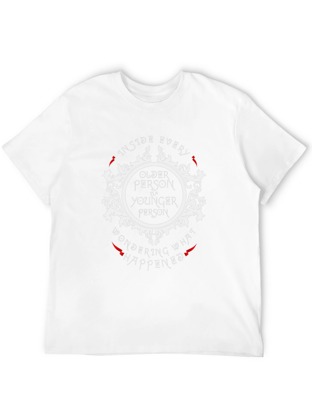 Older Younger Person Black Graphic Tee