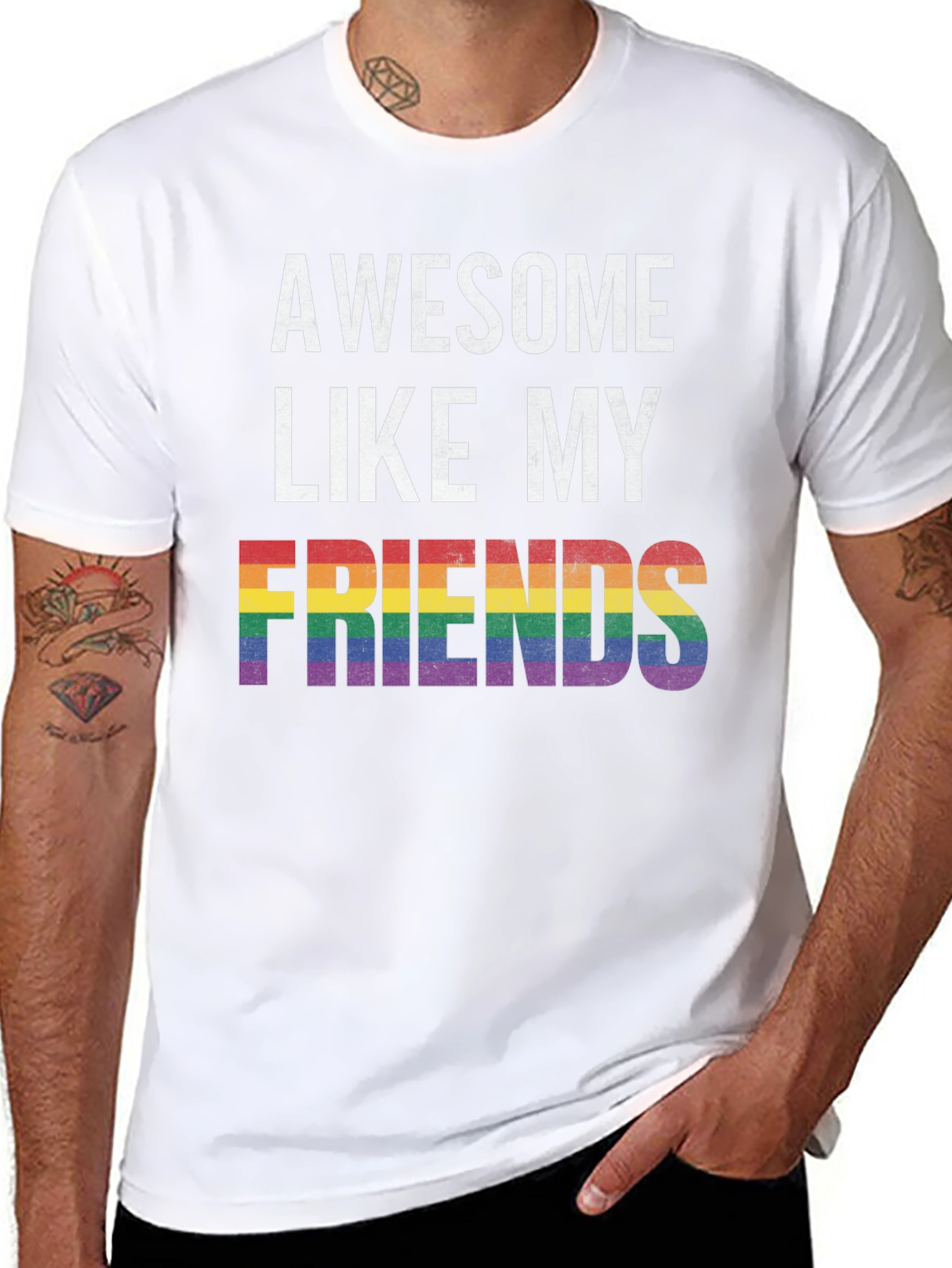 Awesome Like My Friends LGBTQ Pride T-Shirt