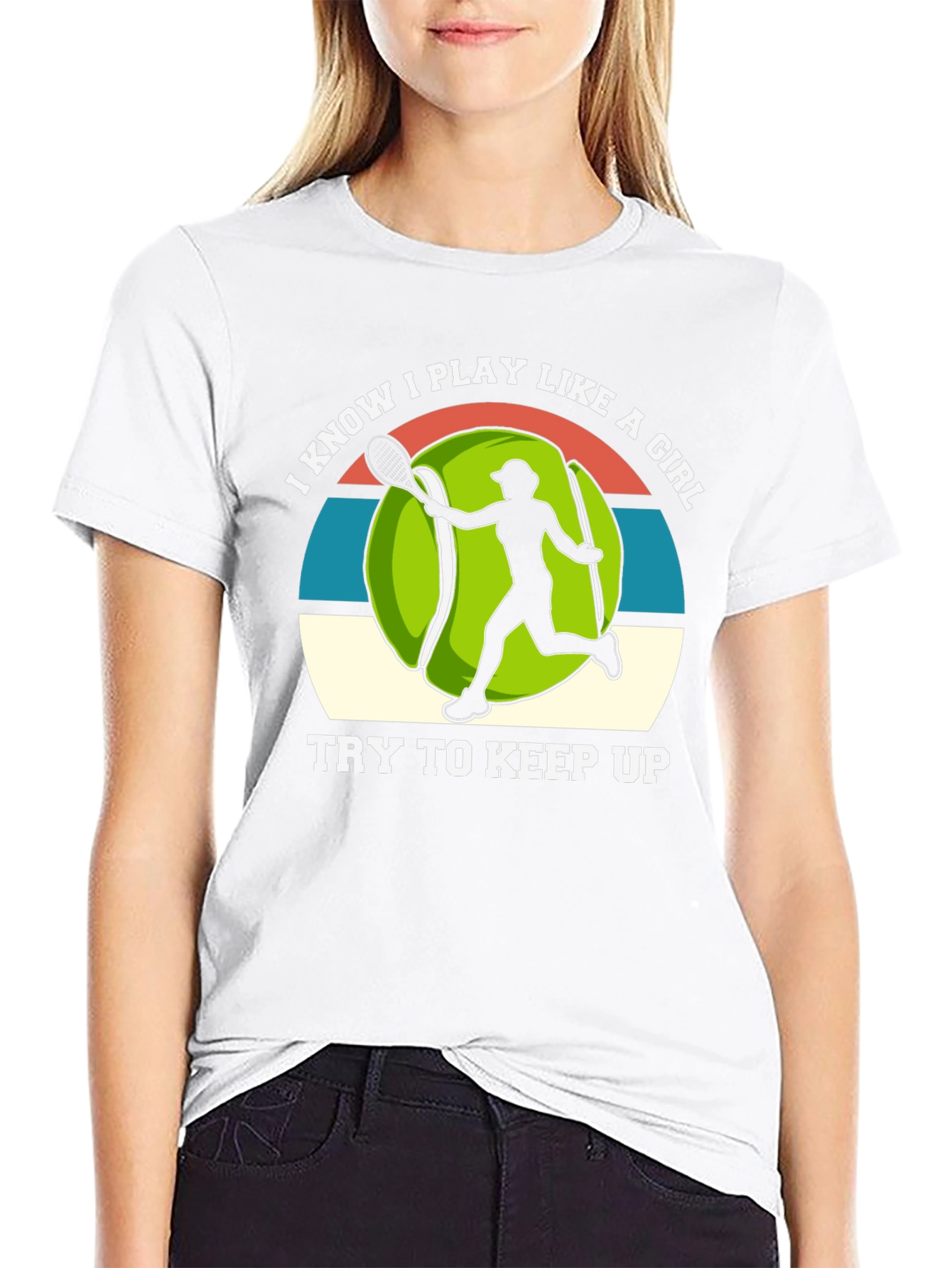 Tennis Player Girl Power T-Shirt