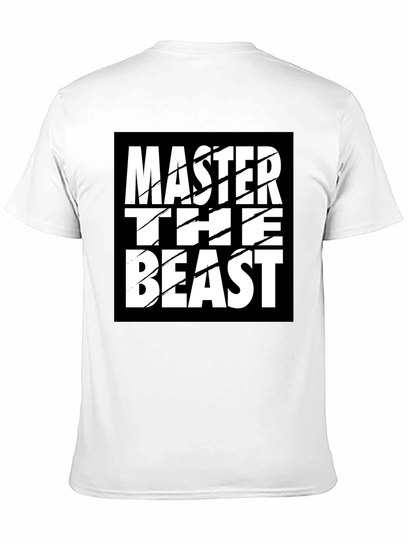 Master the Beast Black Graphic Tee Shirt