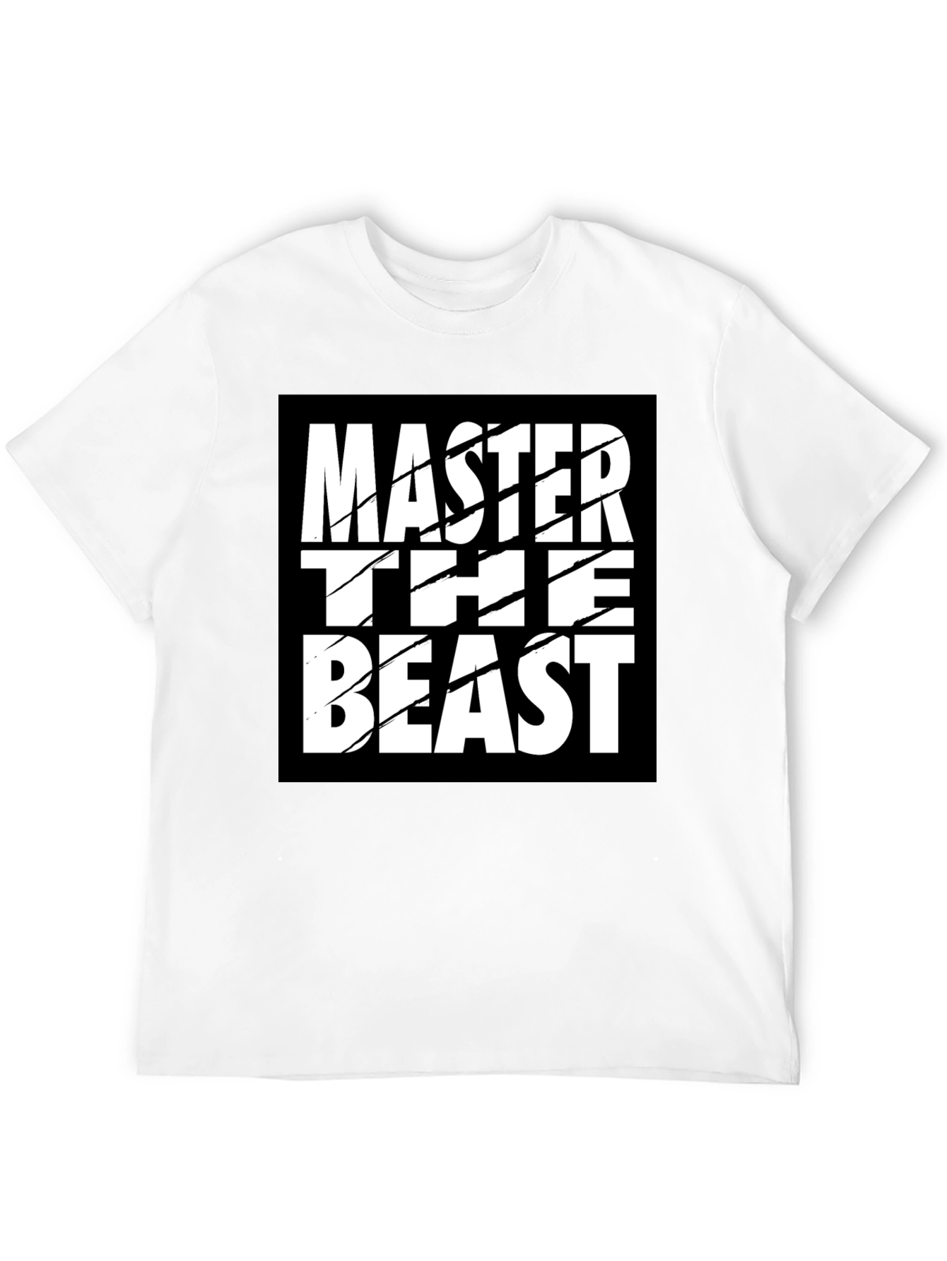 Master the Beast Black Graphic Tee Shirt