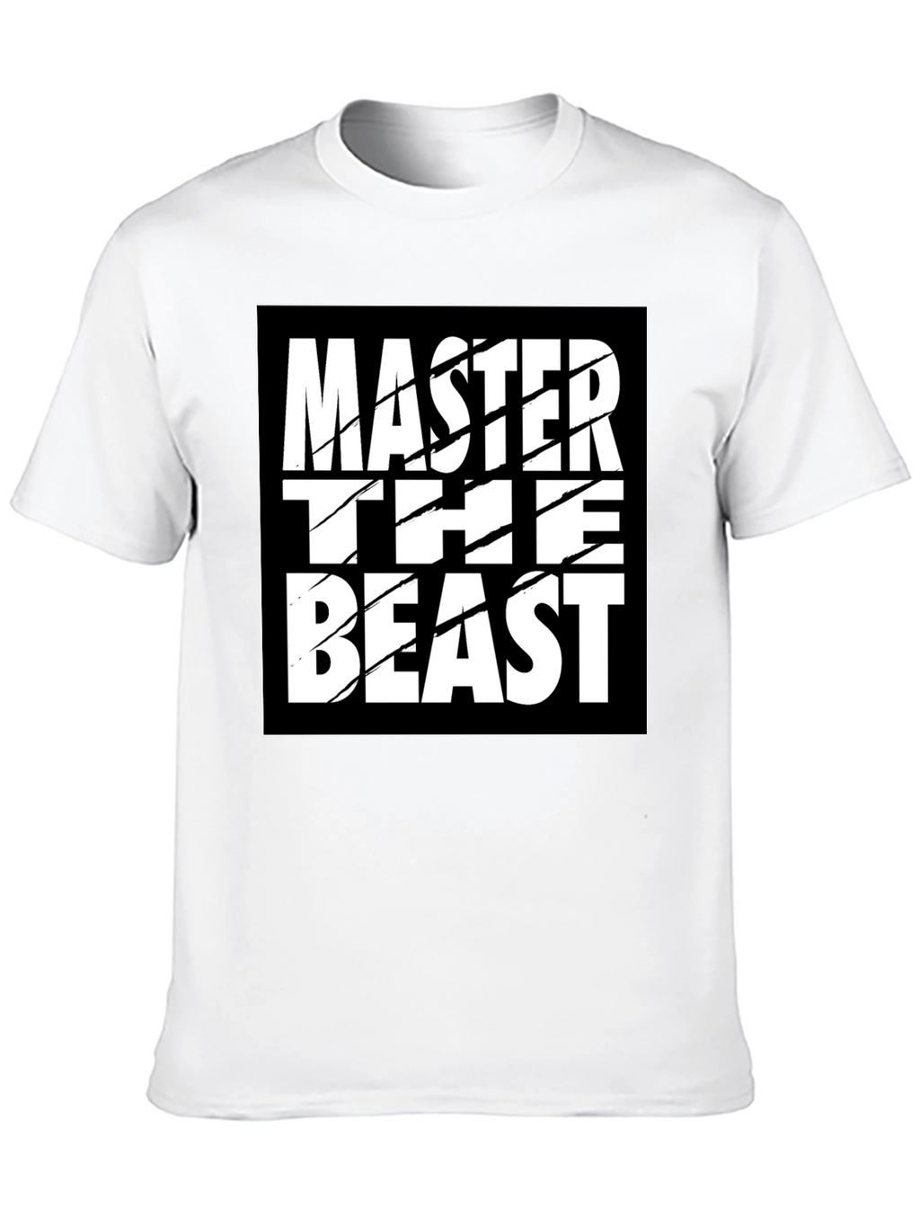 Master the Beast Black Graphic Tee Shirt