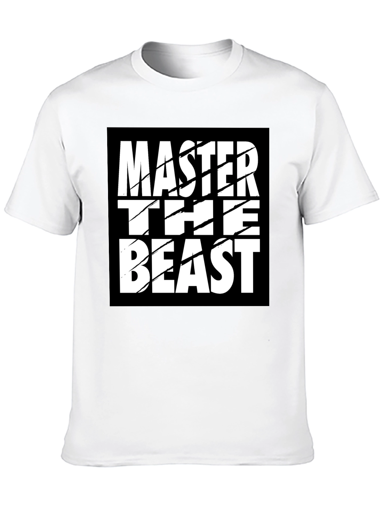 Master the Beast Black Graphic Tee Shirt