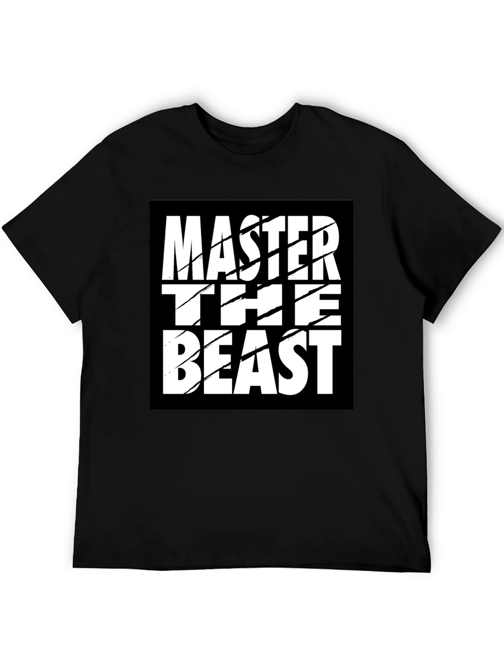 Master the Beast Black Graphic Tee Shirt