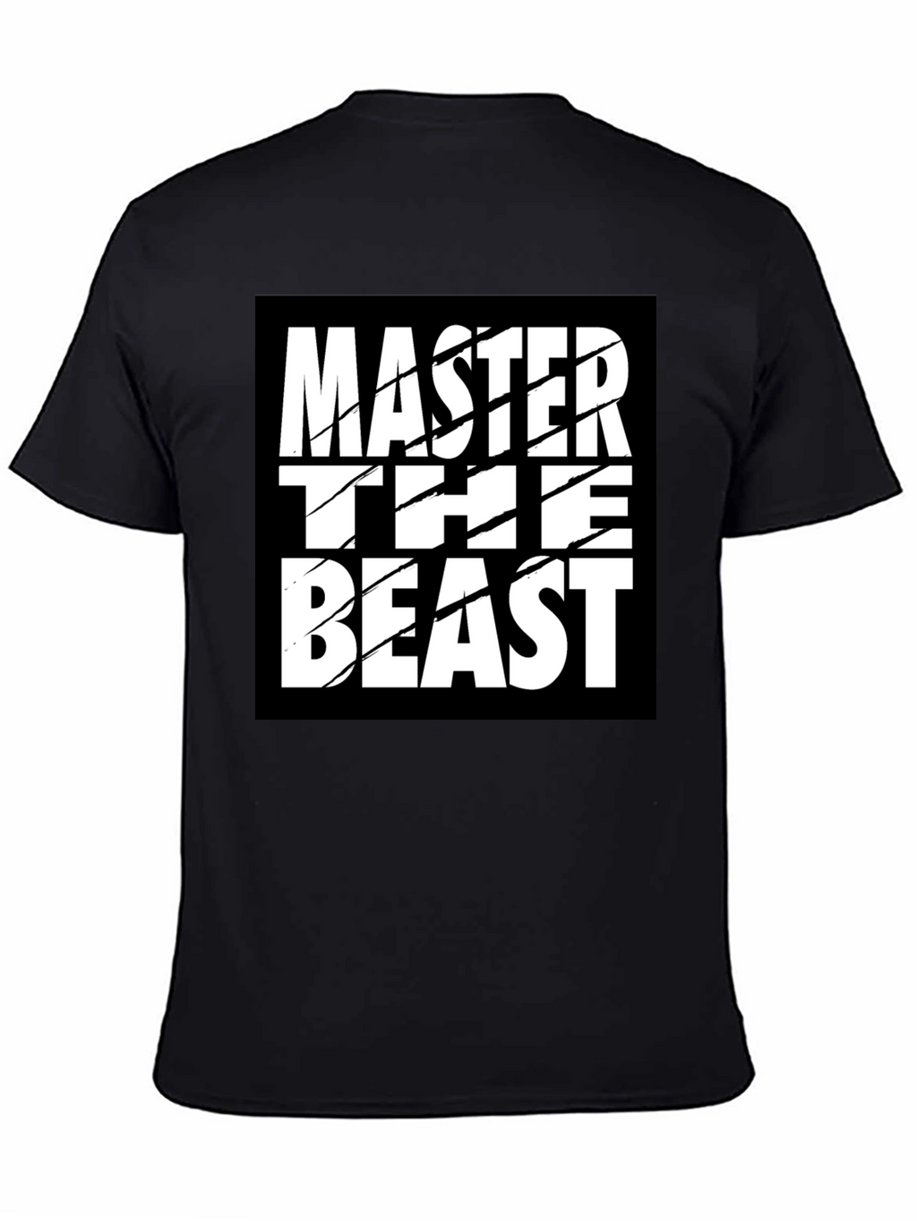 Master the Beast Black Graphic Tee Shirt