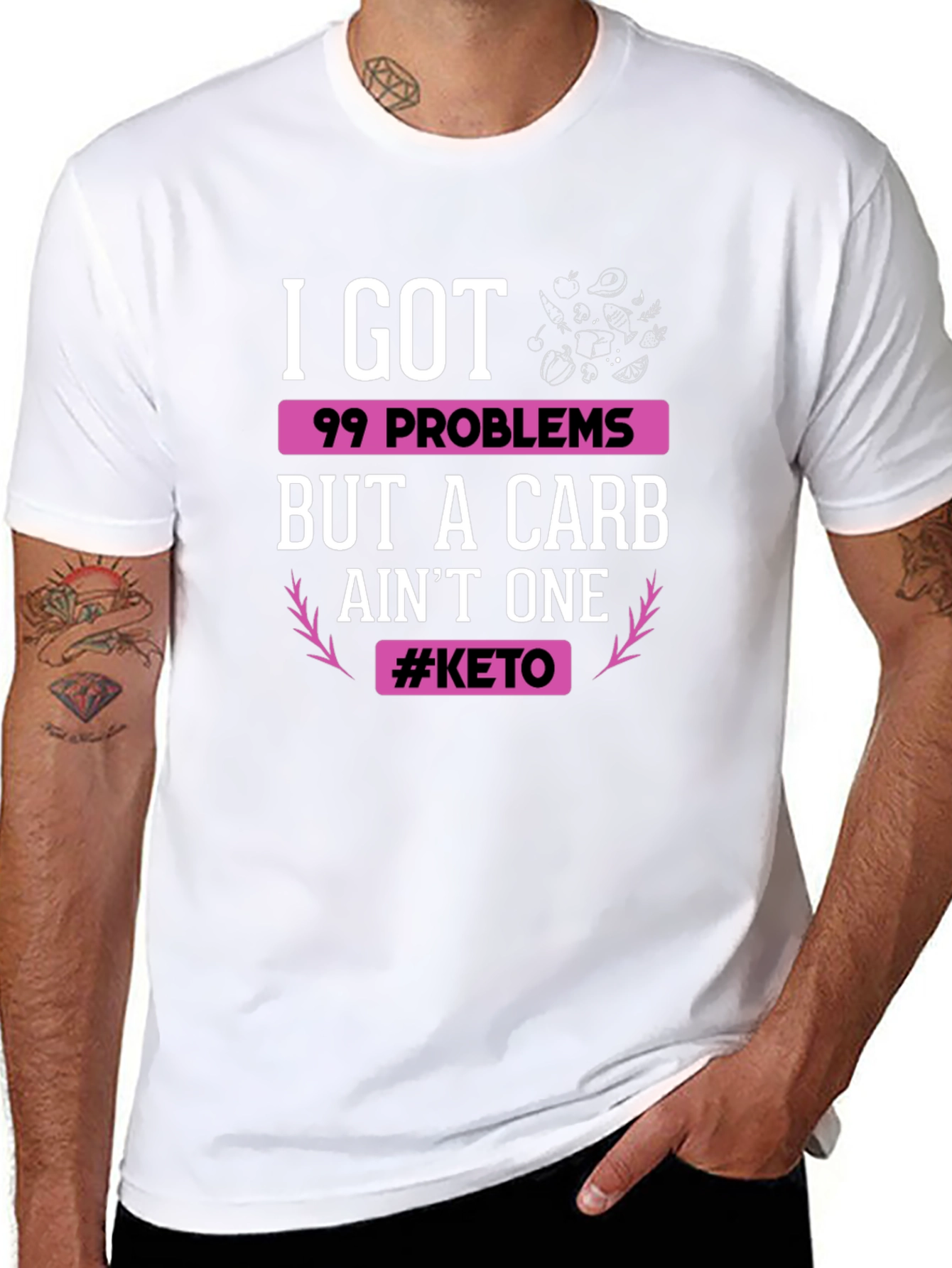 Keto Diet T-Shirt: 99 Problems But Carb Aint One