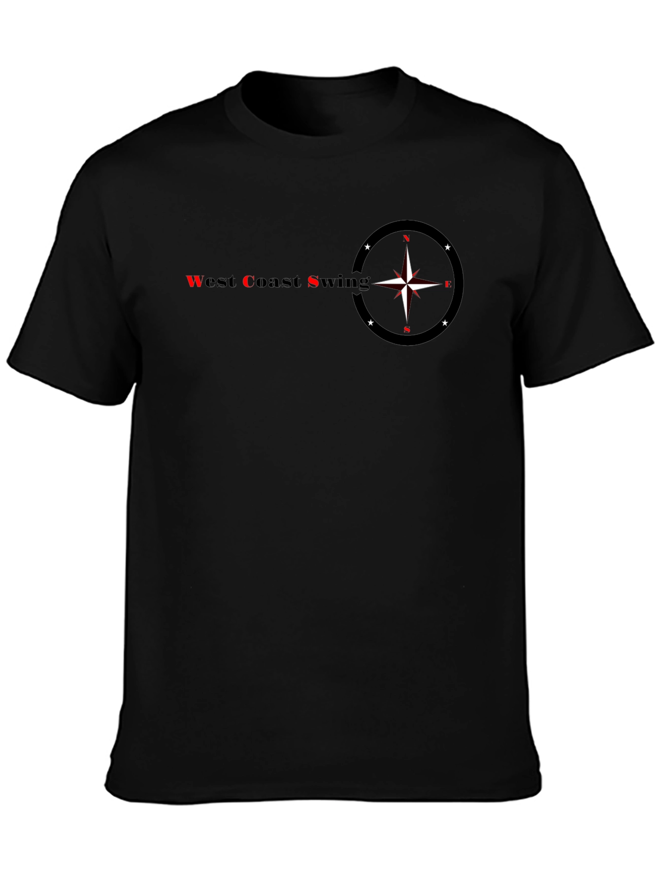 West Coast Swing Graphic Black T-Shirt