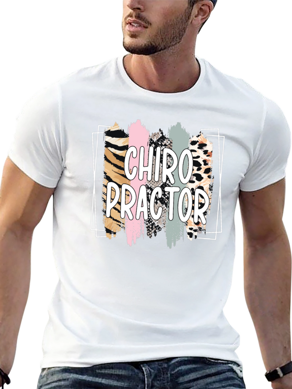 Chiropractor Graphic Tee - Black Cotton Shirt