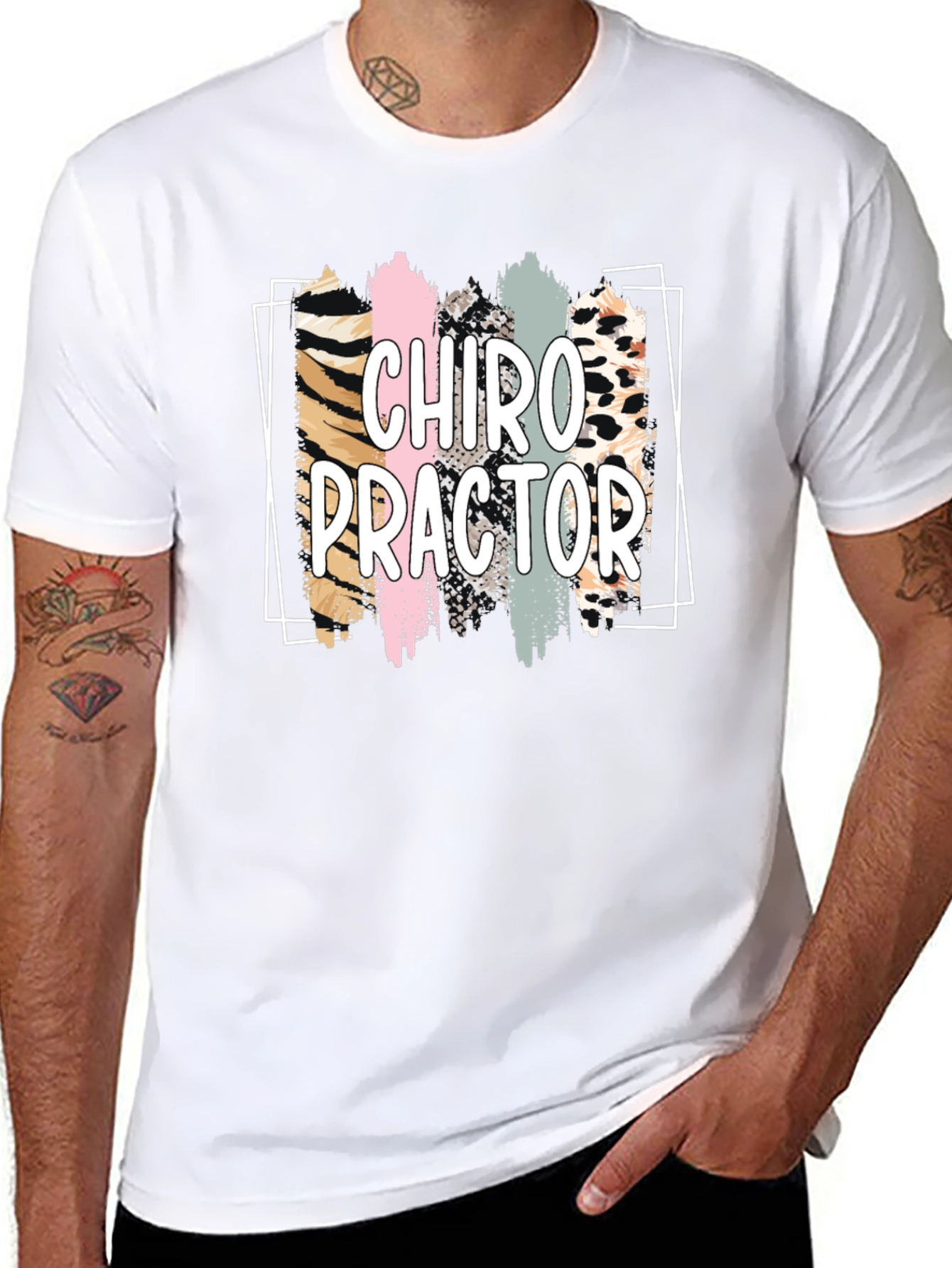 Chiropractor Graphic Tee - Black Cotton Shirt