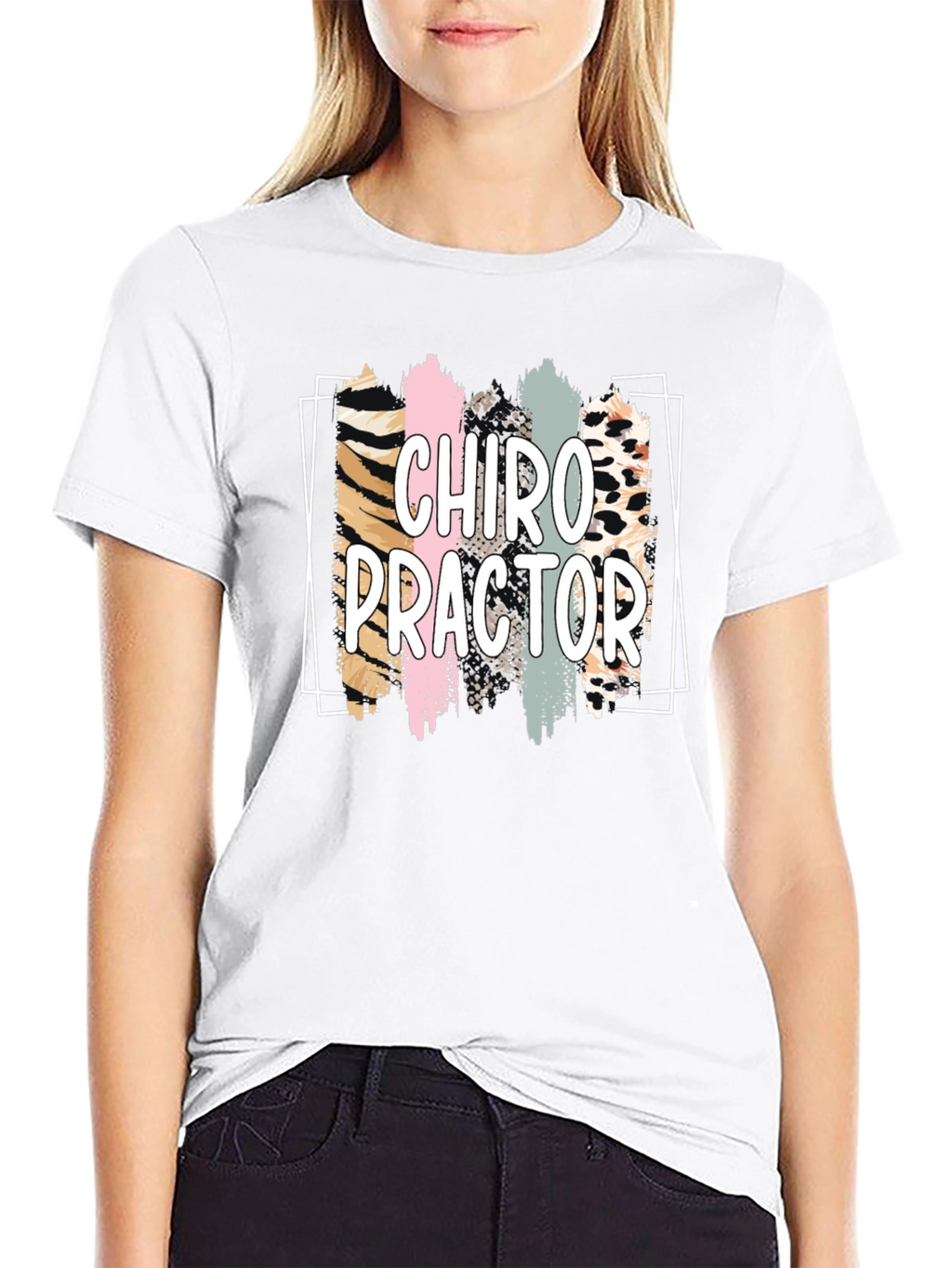 Chiropractor Graphic Tee - Black Cotton Shirt