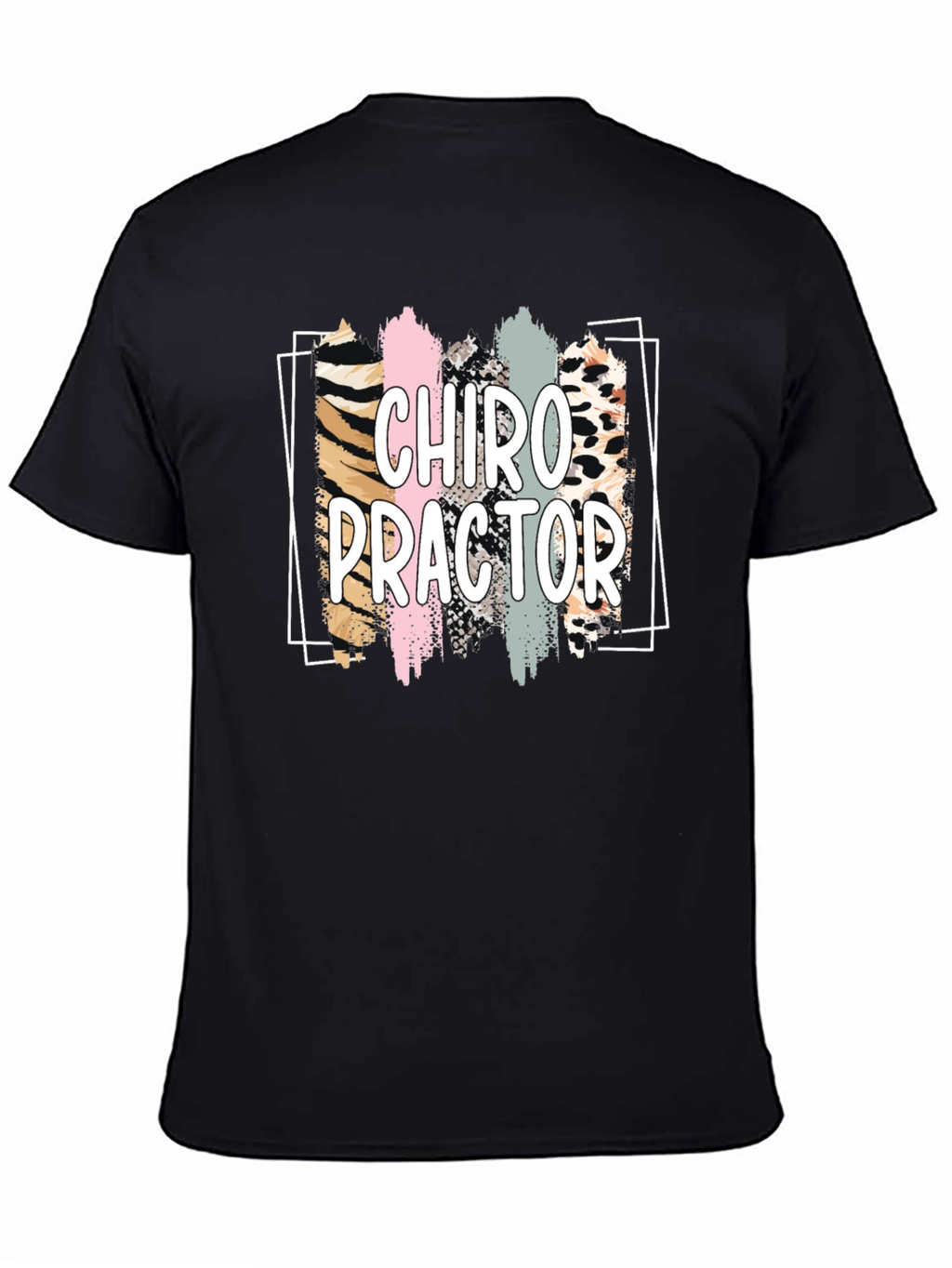 Chiropractor Graphic Tee - Black Cotton Shirt