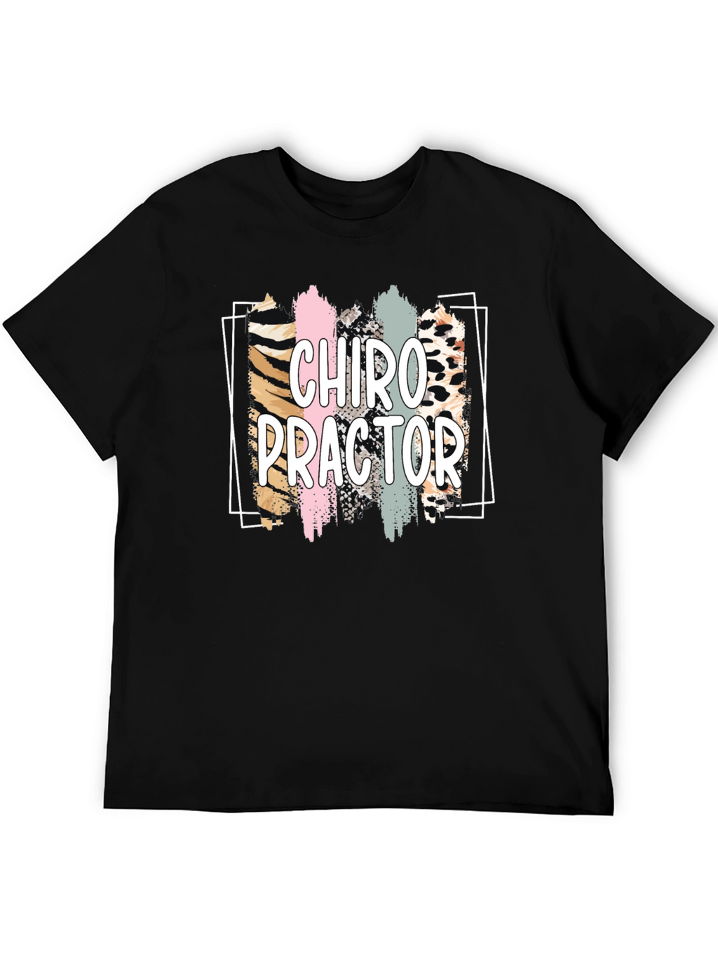 Chiropractor Graphic Tee - Black Cotton Shirt