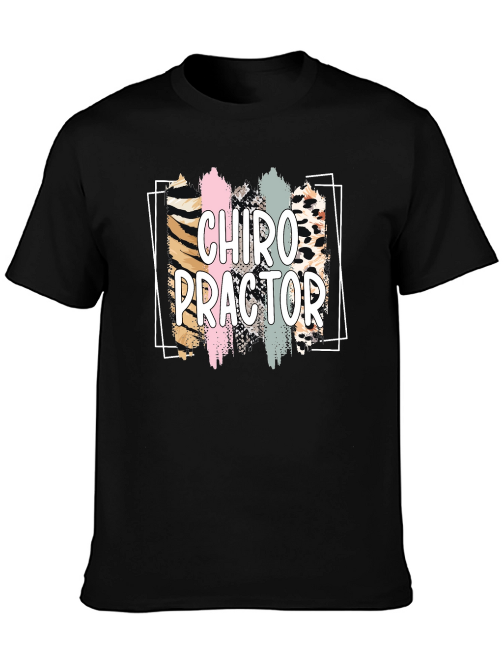 Chiropractor Graphic Tee - Black Cotton Shirt