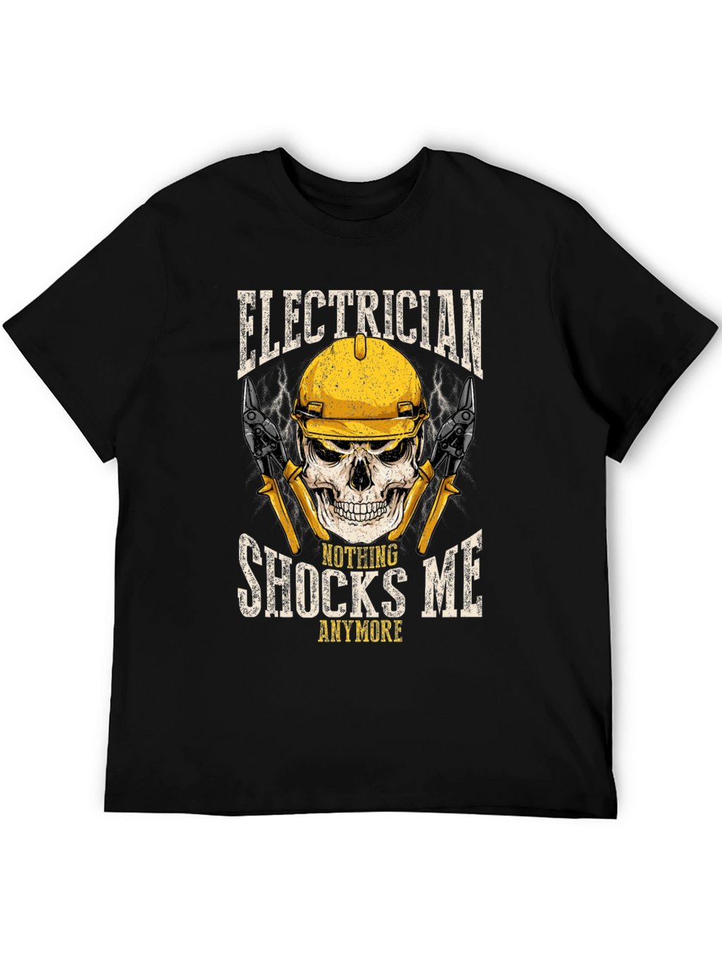 Electrician Skull Graphic Tee