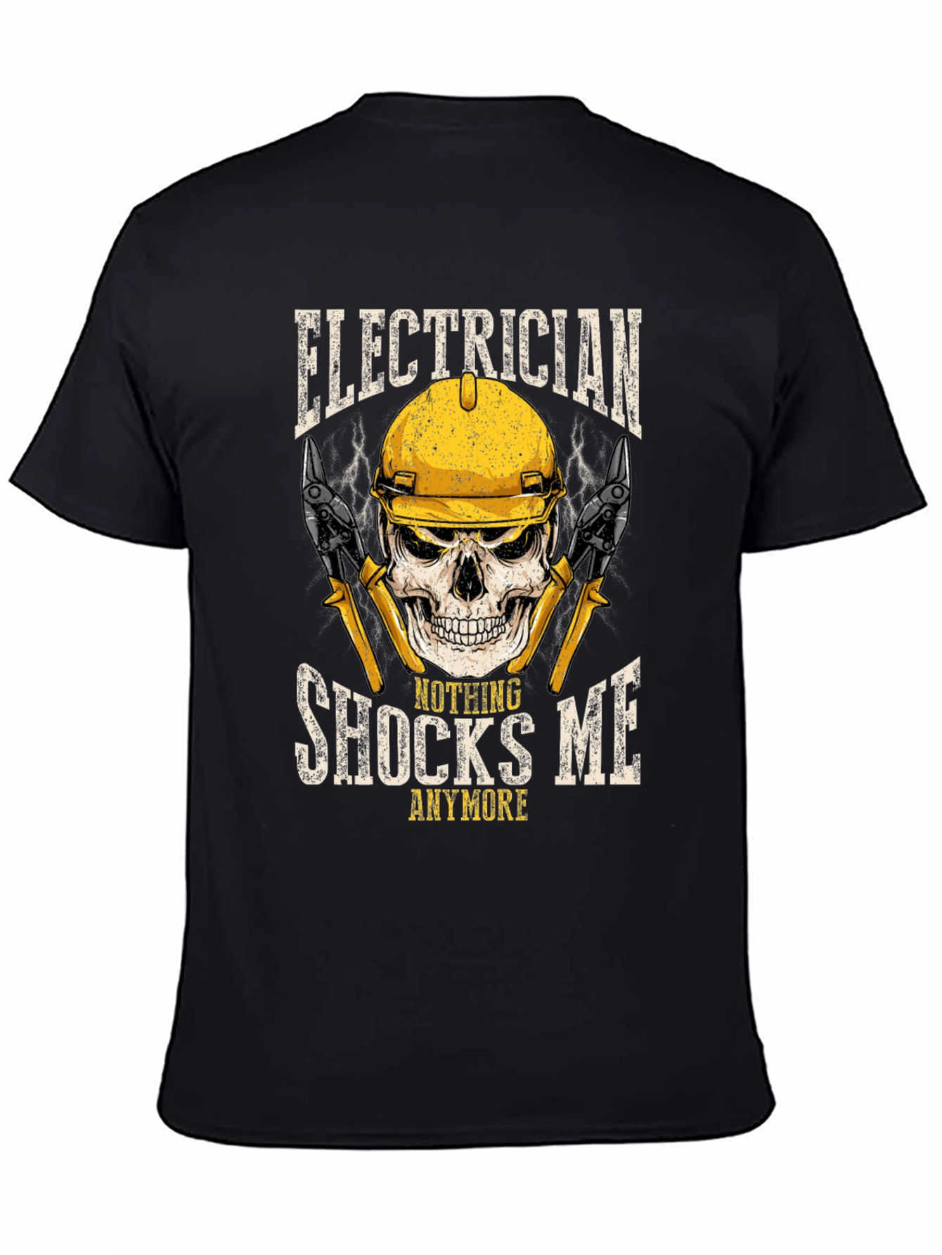 Electrician Skull Graphic Tee