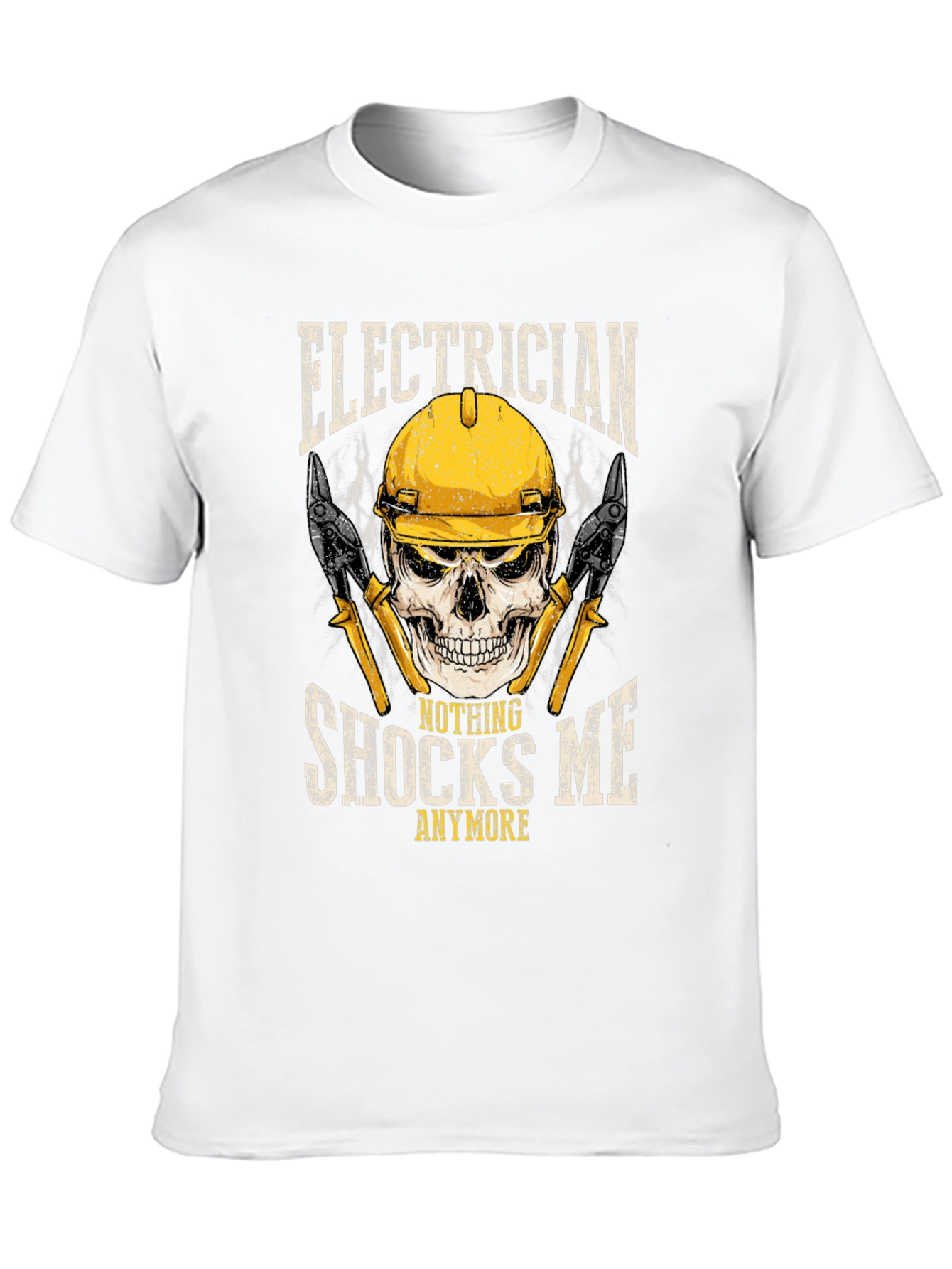 Electrician Skull Graphic Tee