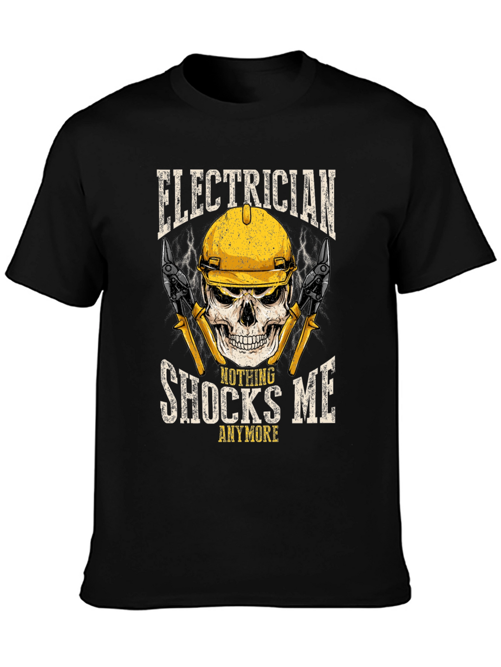 Electrician Skull Graphic Tee