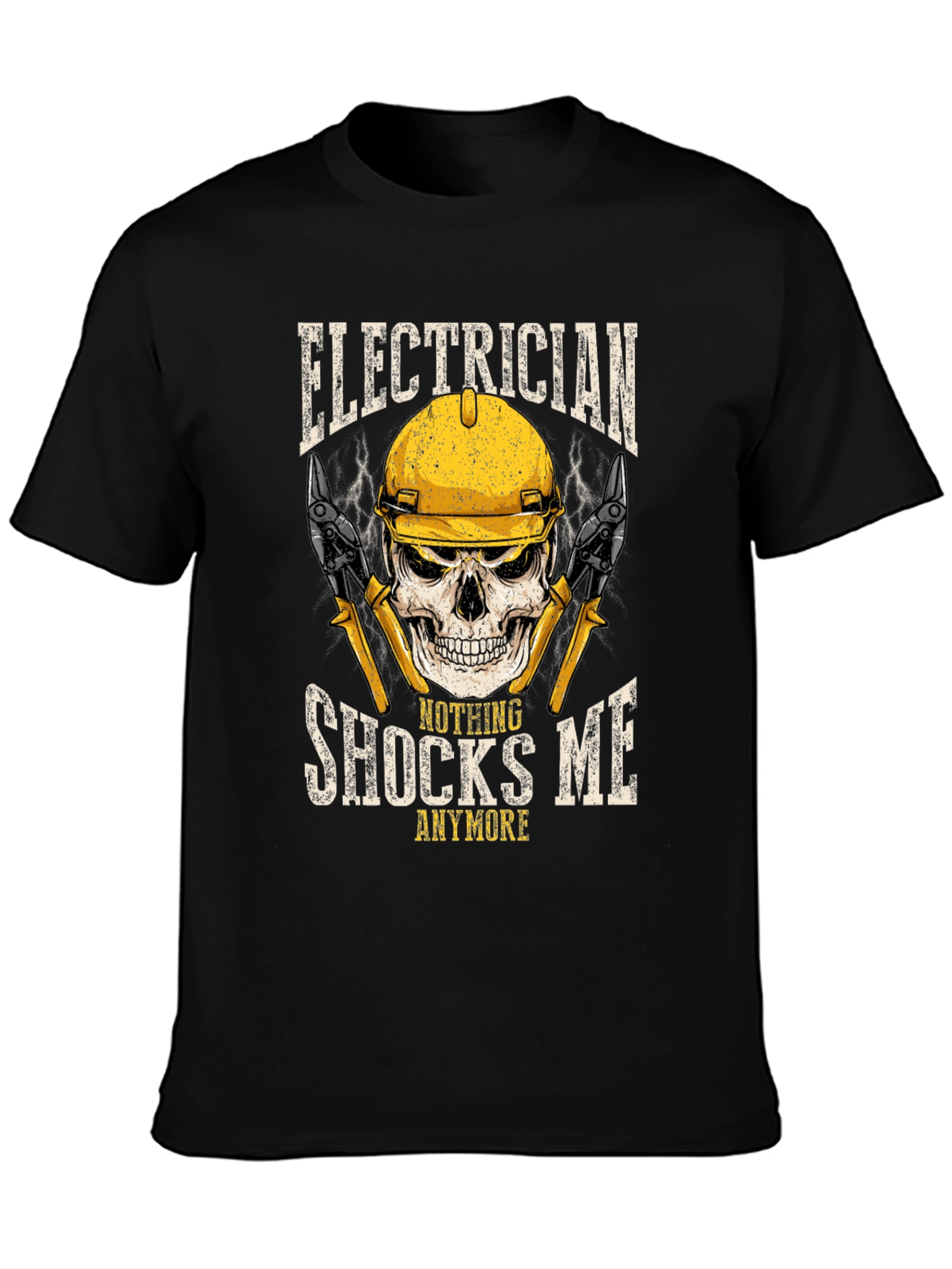 Electrician Skull Graphic Tee