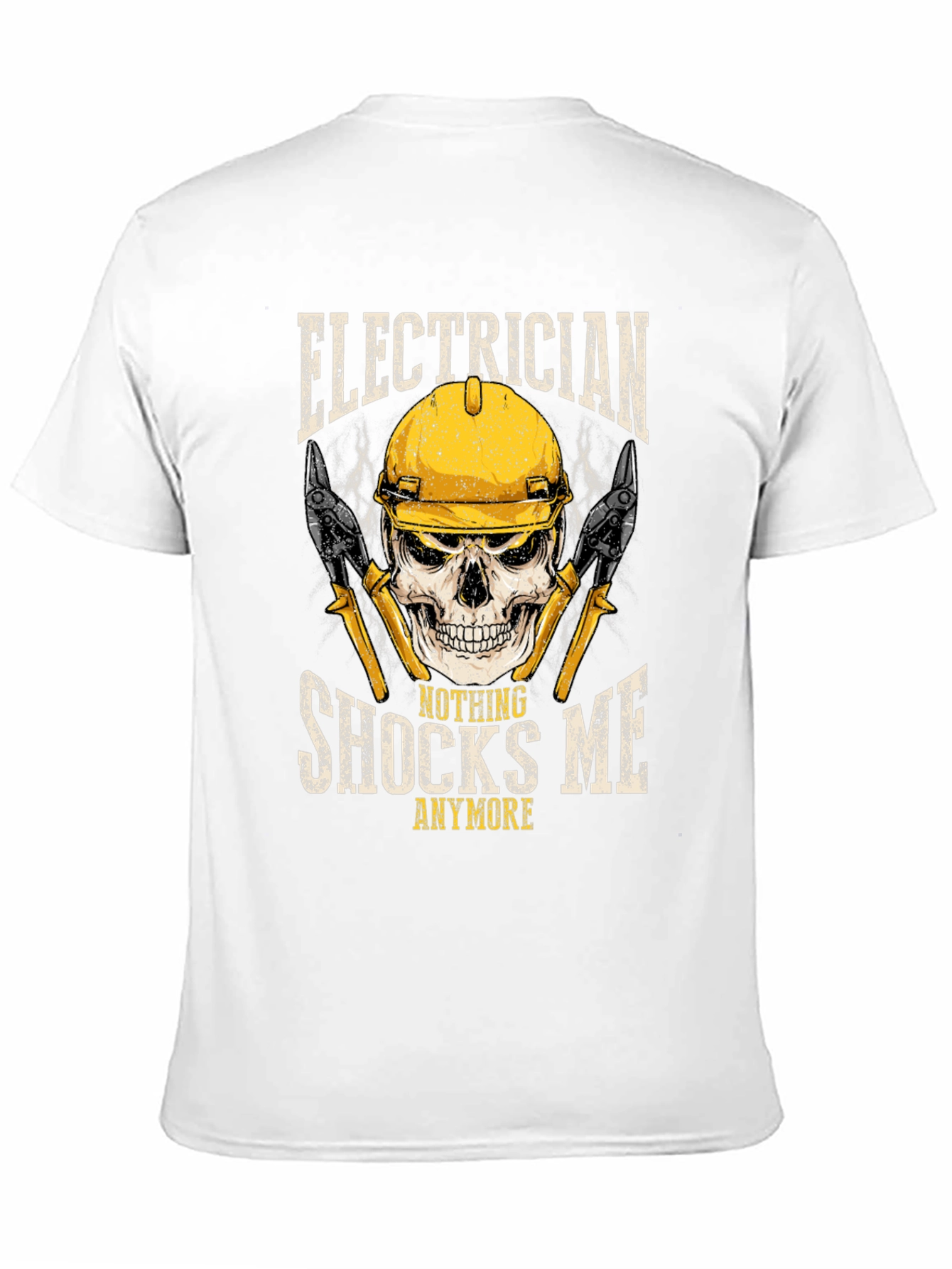 Electrician Skull Graphic Tee
