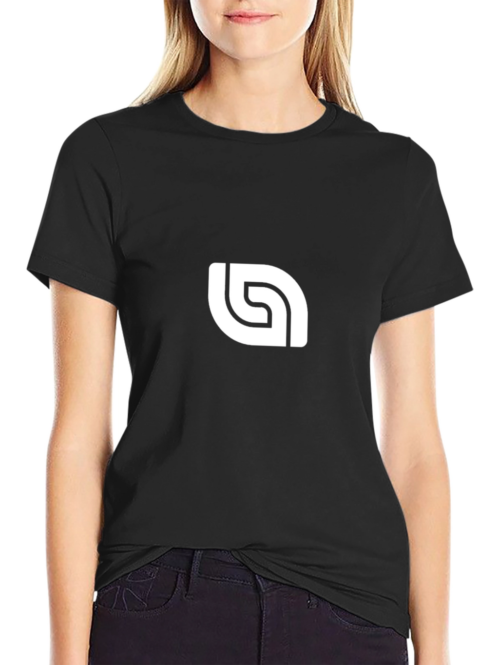 Modern Logo Black T-Shirt | Stylish Design