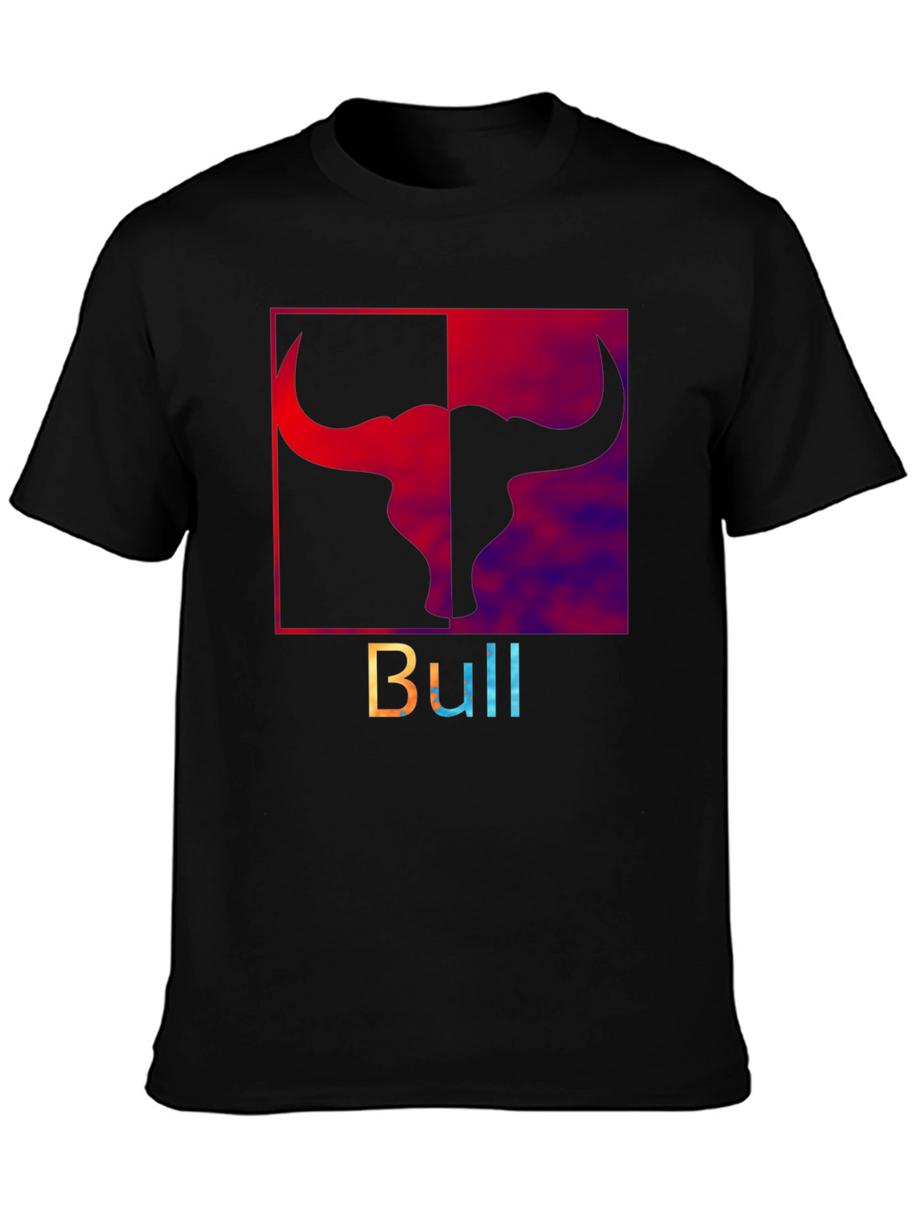 Bold Bull Graphic Tee - Stylish Mens Black T-Shirt