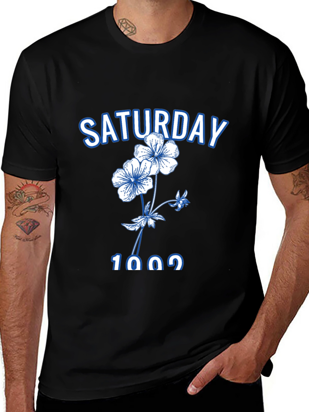 Saturday Floral Graphic Tee