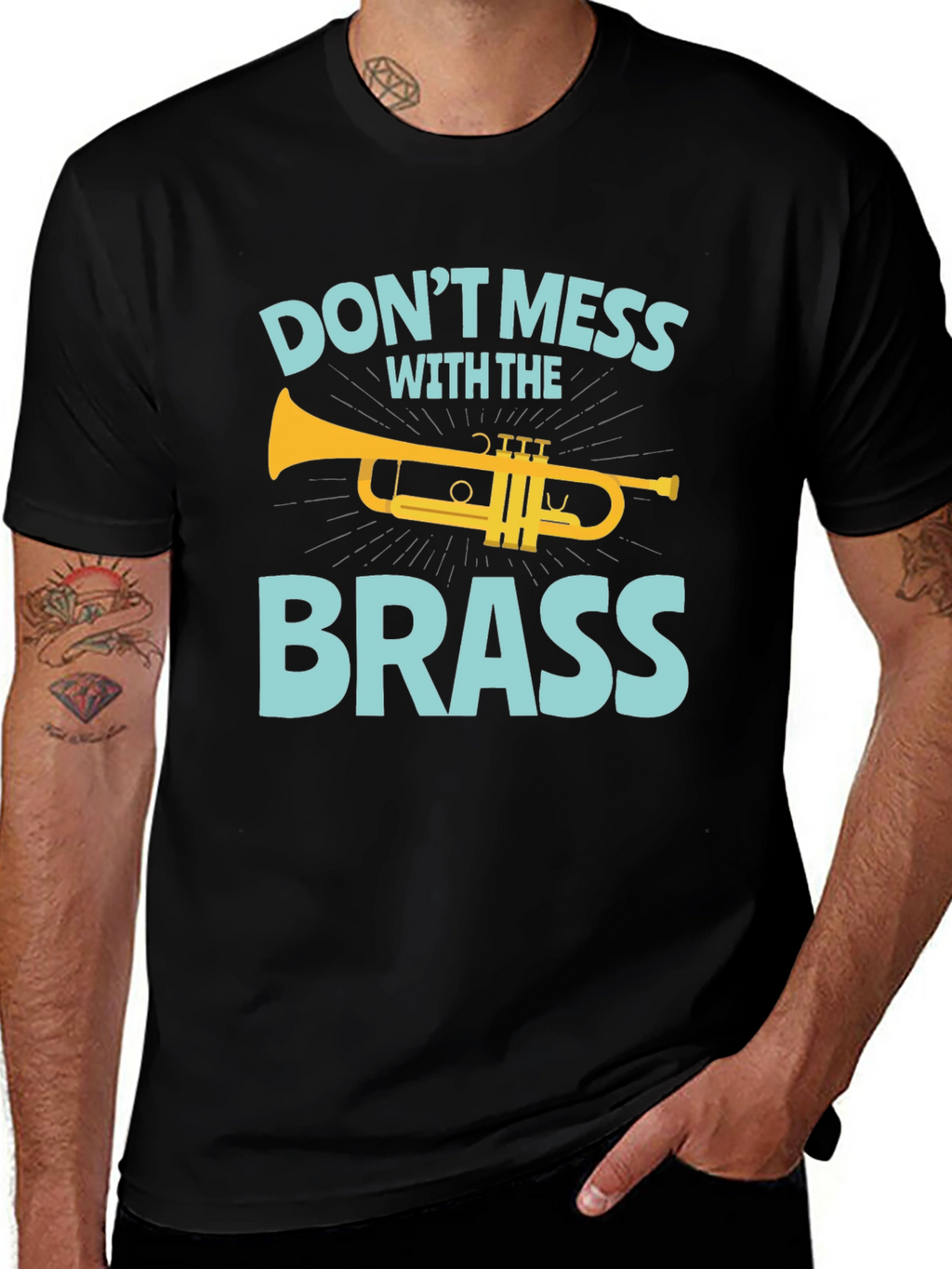 Dont Mess with the Brass Trumpet Graphic T-Shirt