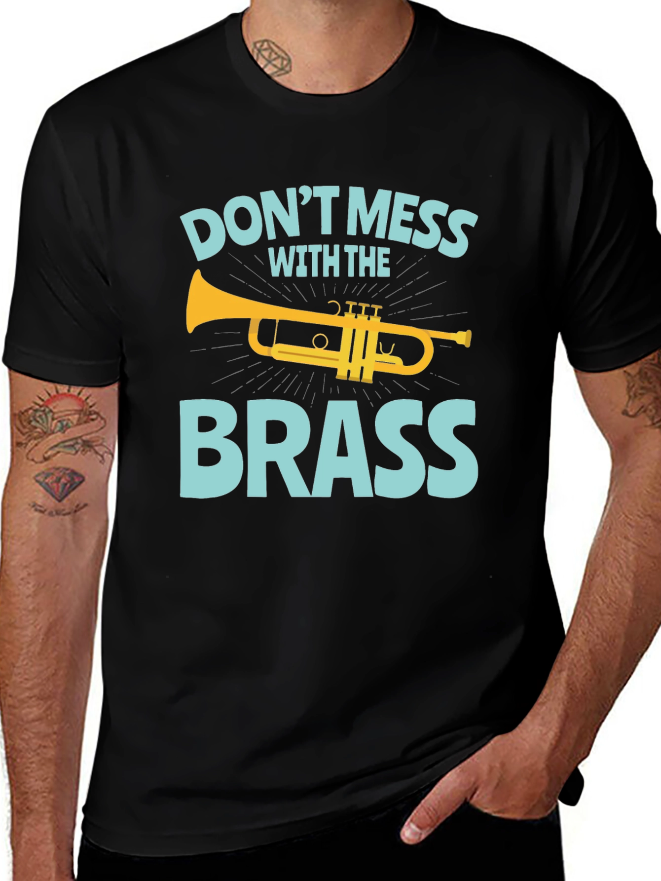 Dont Mess with the Brass Trumpet Graphic T-Shirt