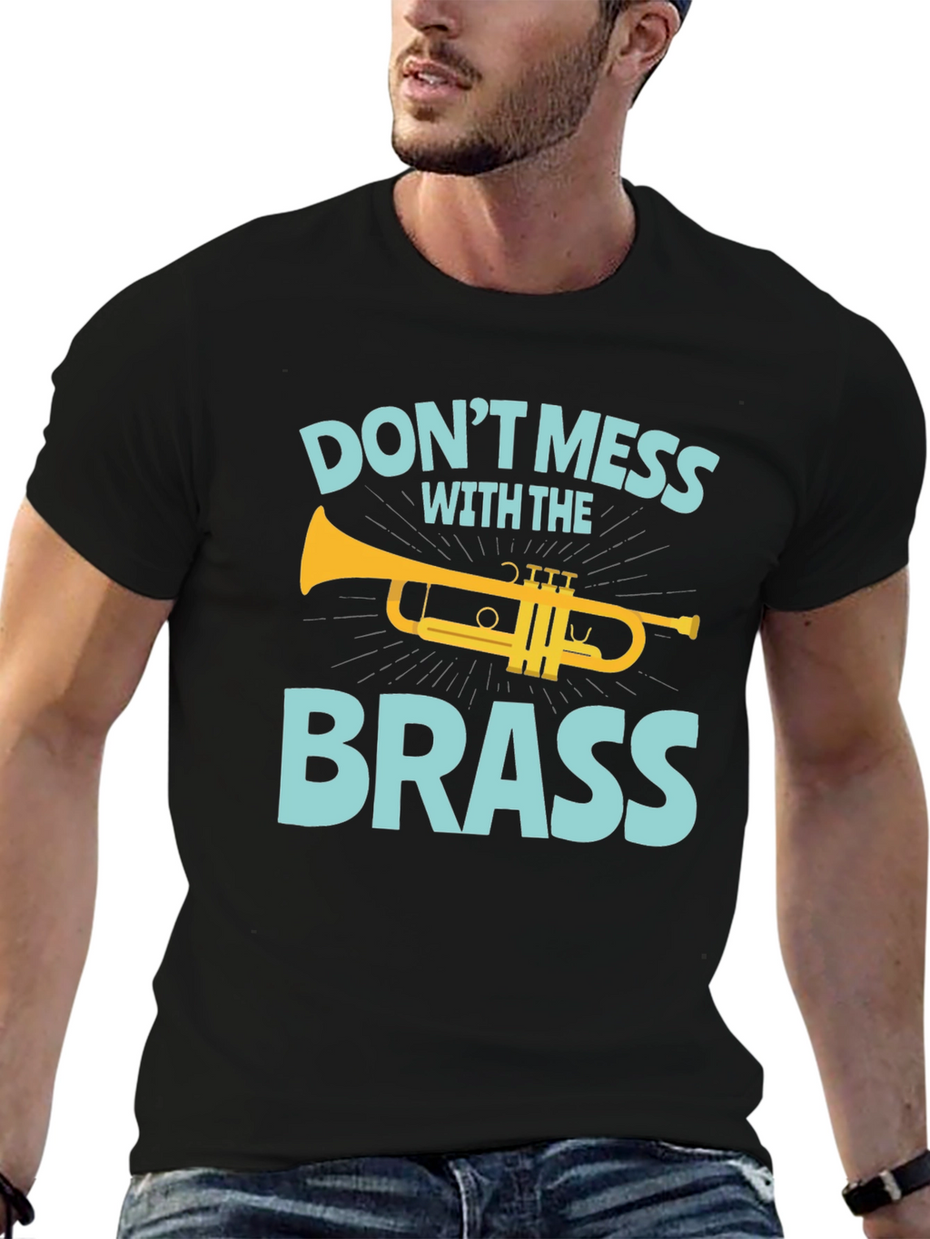 Dont Mess with the Brass Trumpet Graphic T-Shirt