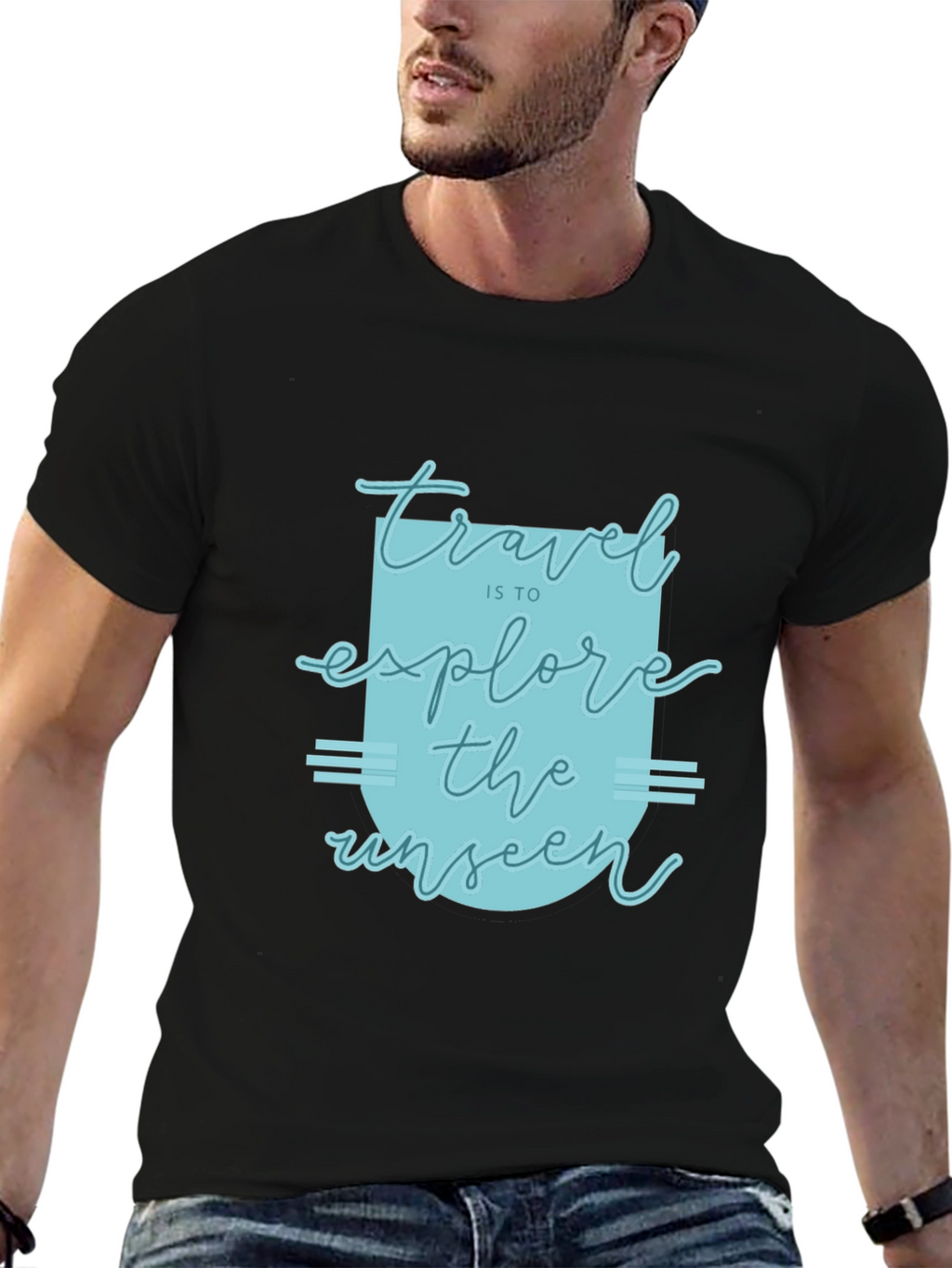 Explore the Unseen Graphic Tee - Black