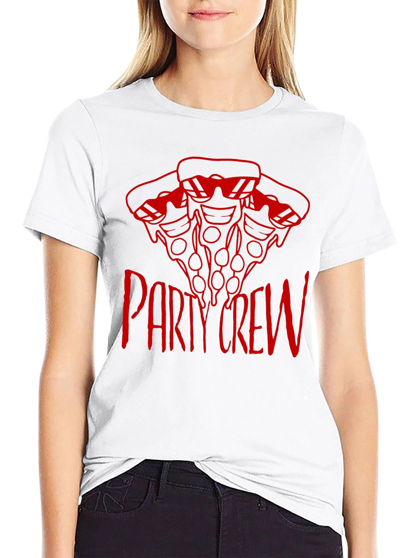 Pizza Party Crew T-Shirt - Cool Graphic Tee