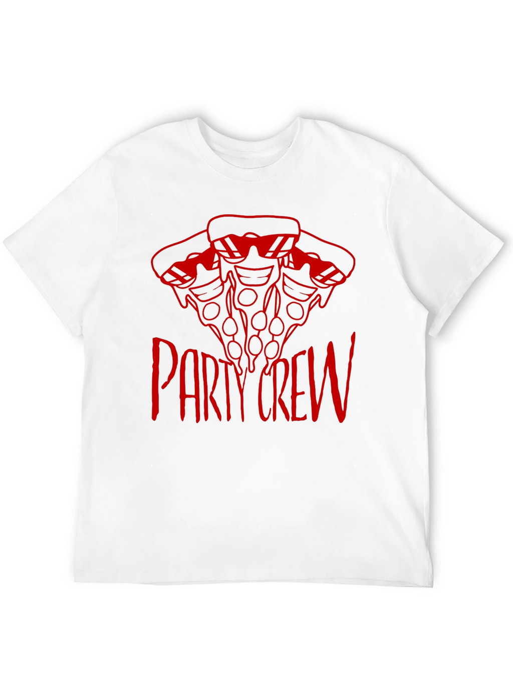 Pizza Party Crew T-Shirt - Cool Graphic Tee