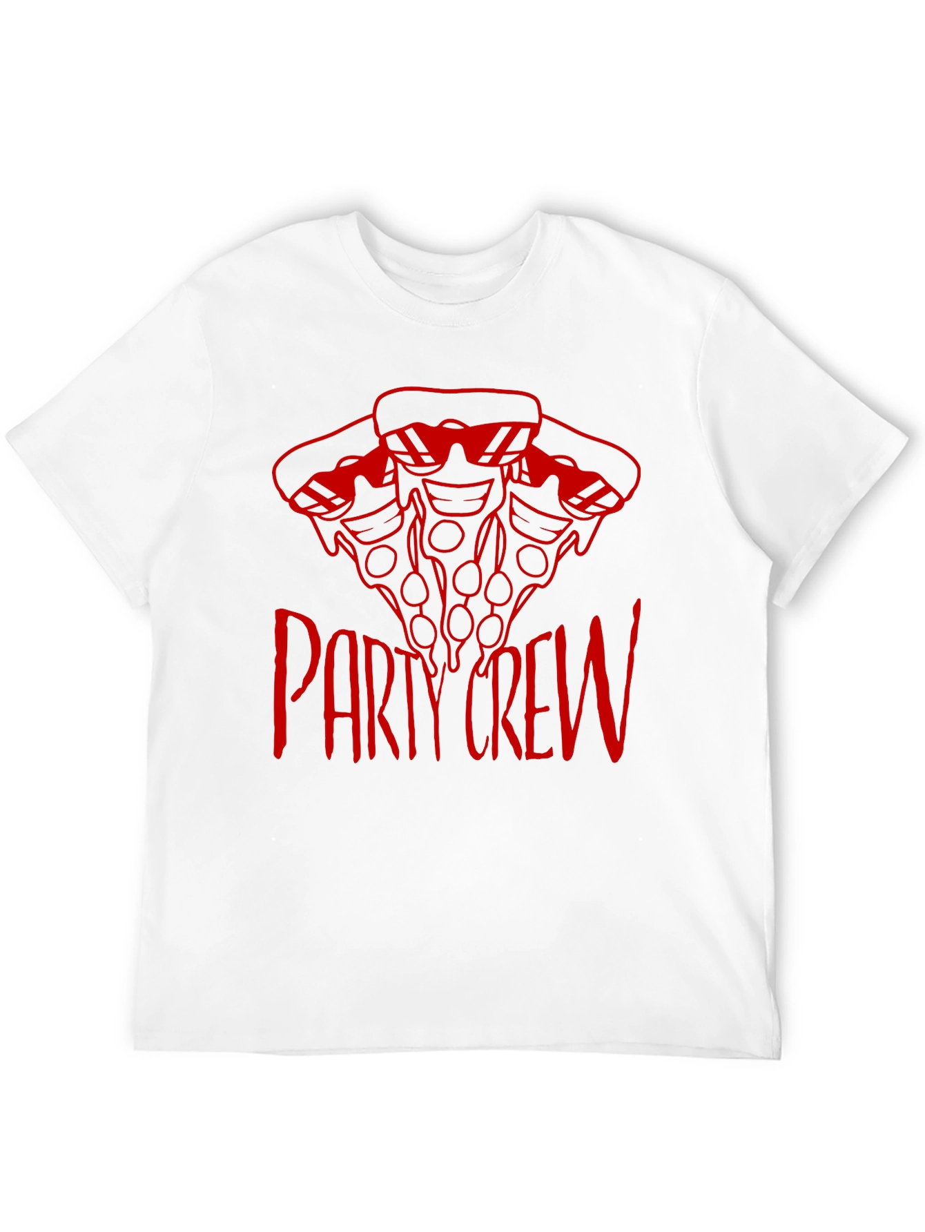 Pizza Party Crew T-Shirt - Cool Graphic Tee