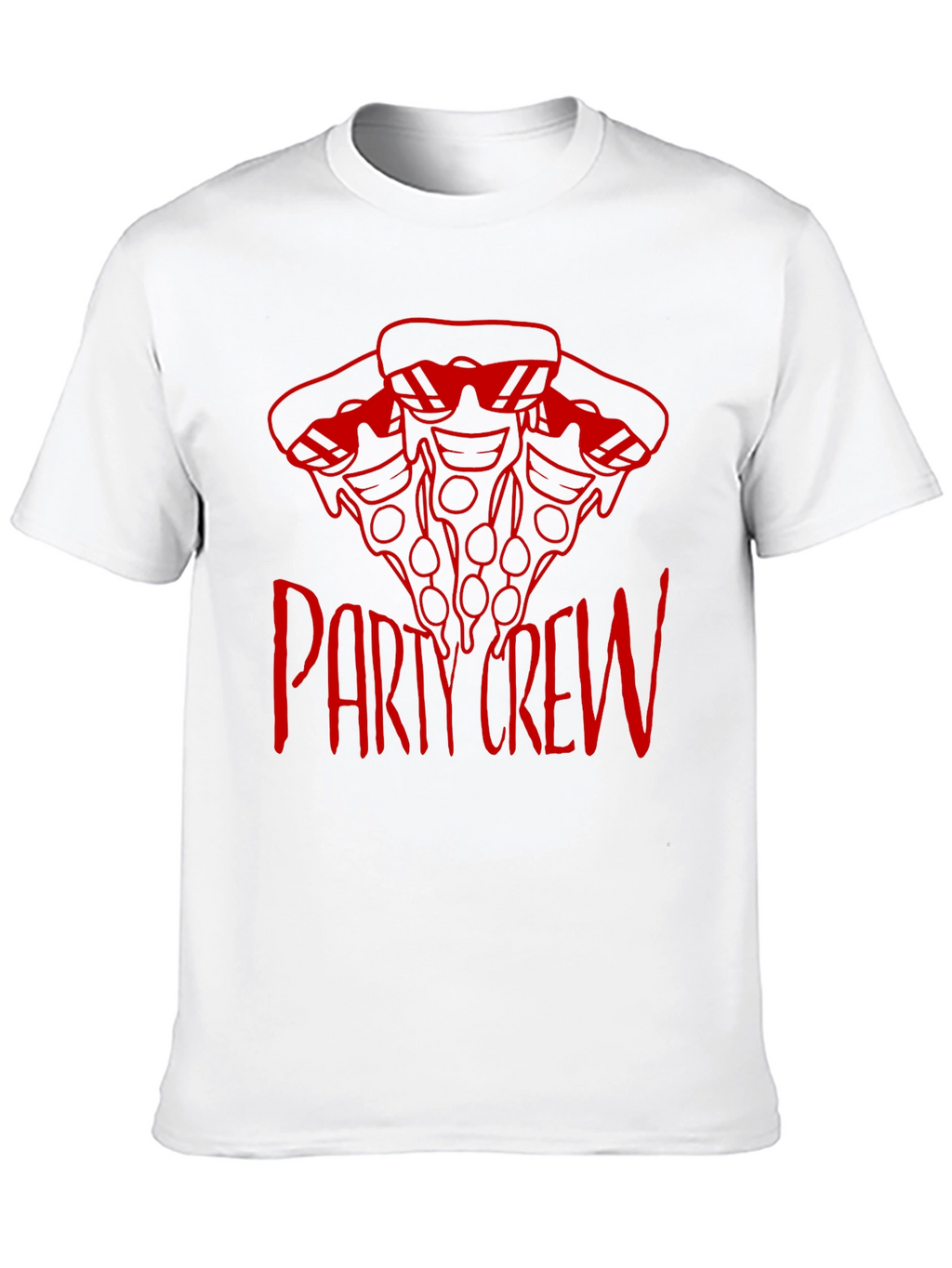 Pizza Party Crew T-Shirt - Cool Graphic Tee