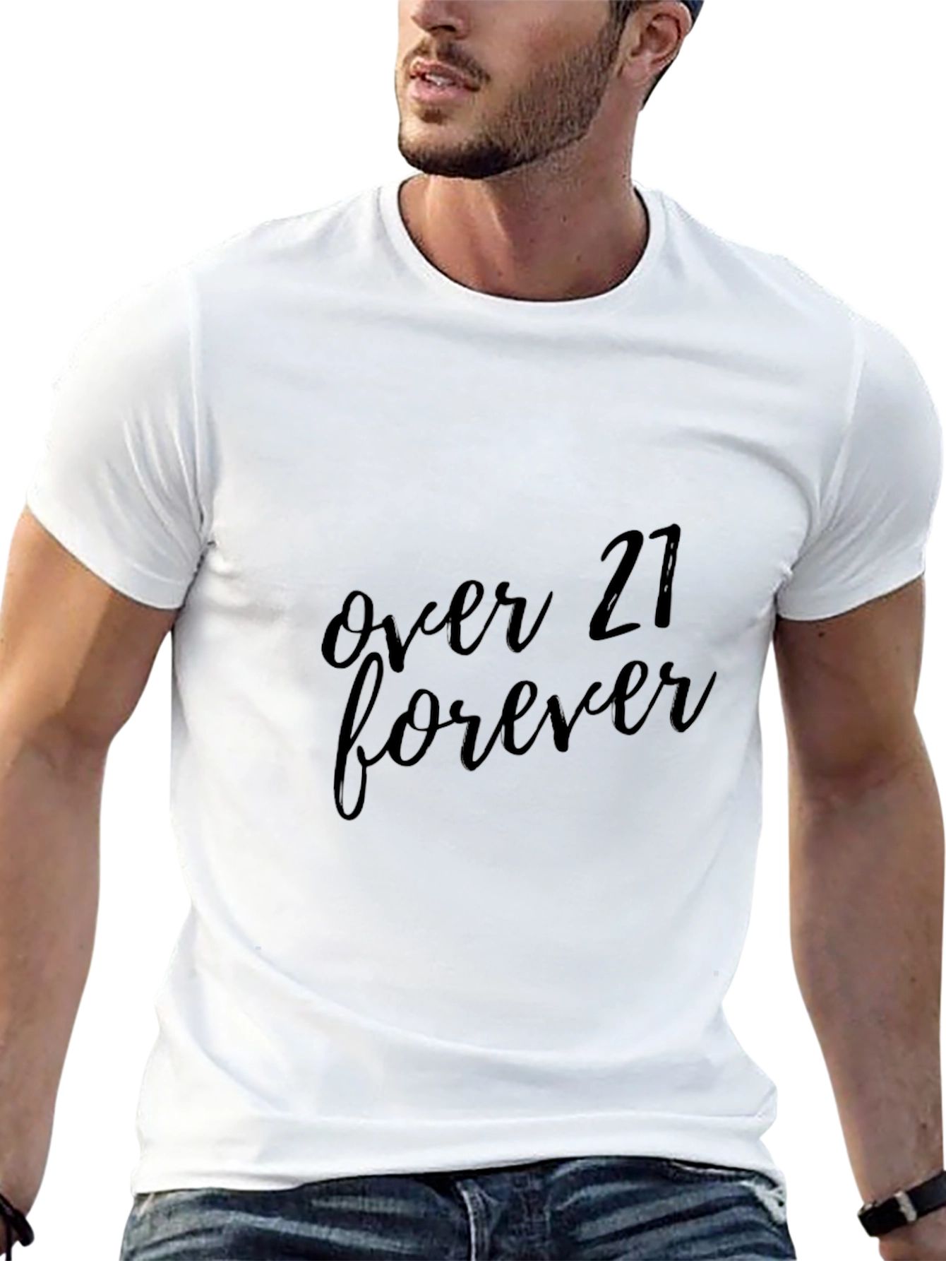 Over 21 Forever Black Graphic T-Shirt
