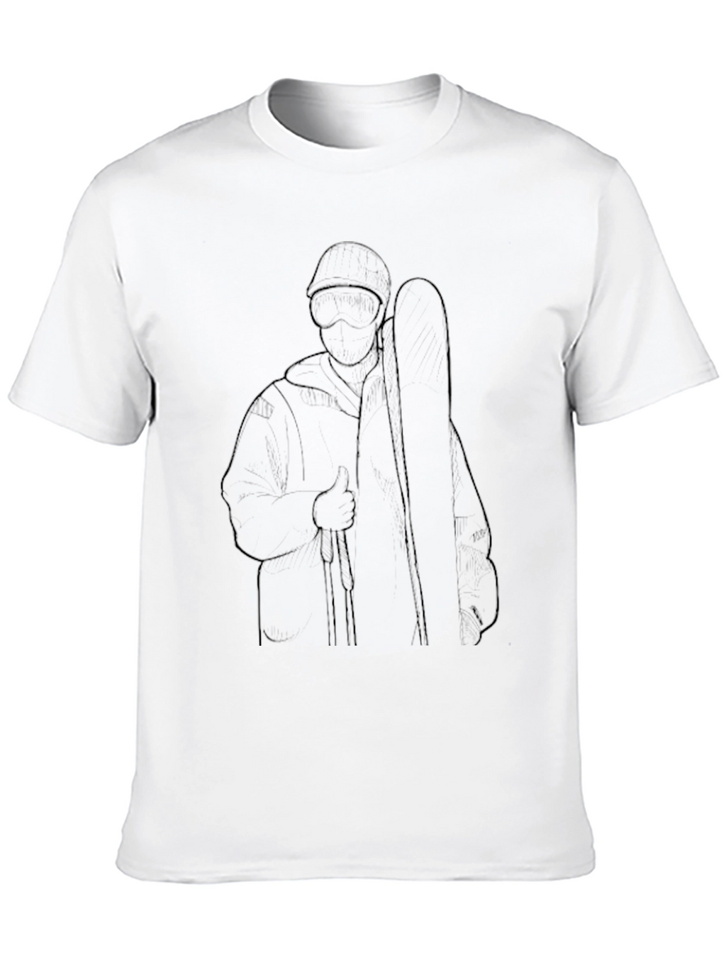 Outline Musician Graphic Black T-Shirt