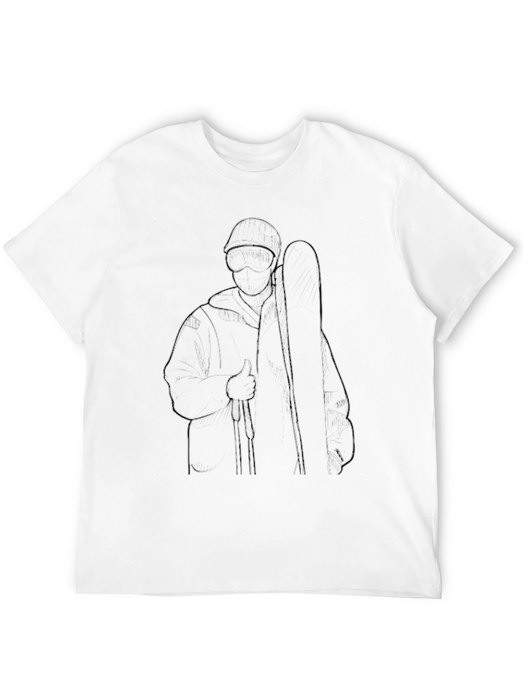 Outline Musician Graphic Black T-Shirt