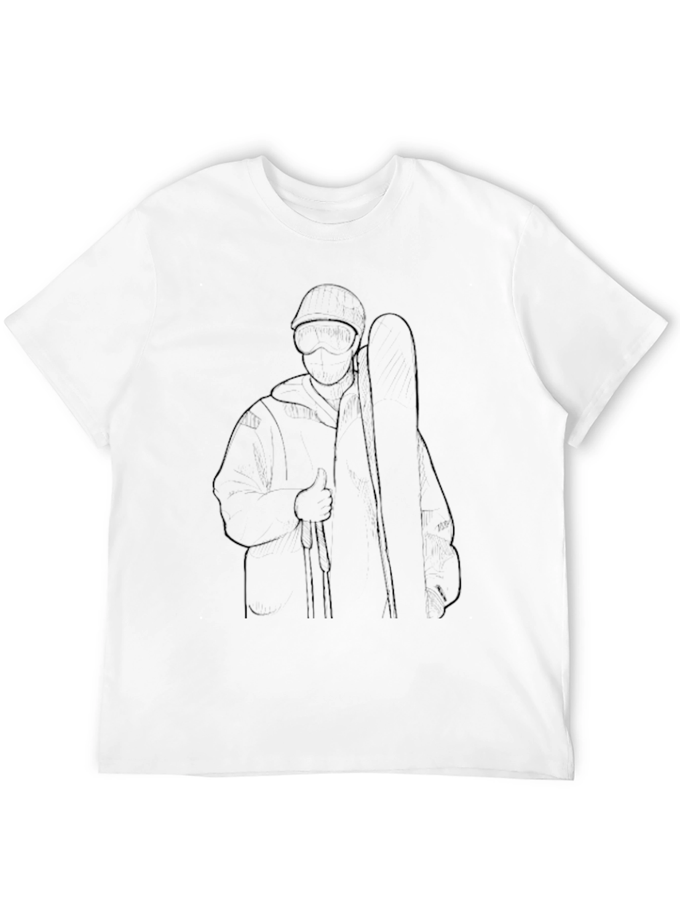 Outline Musician Graphic Black T-Shirt
