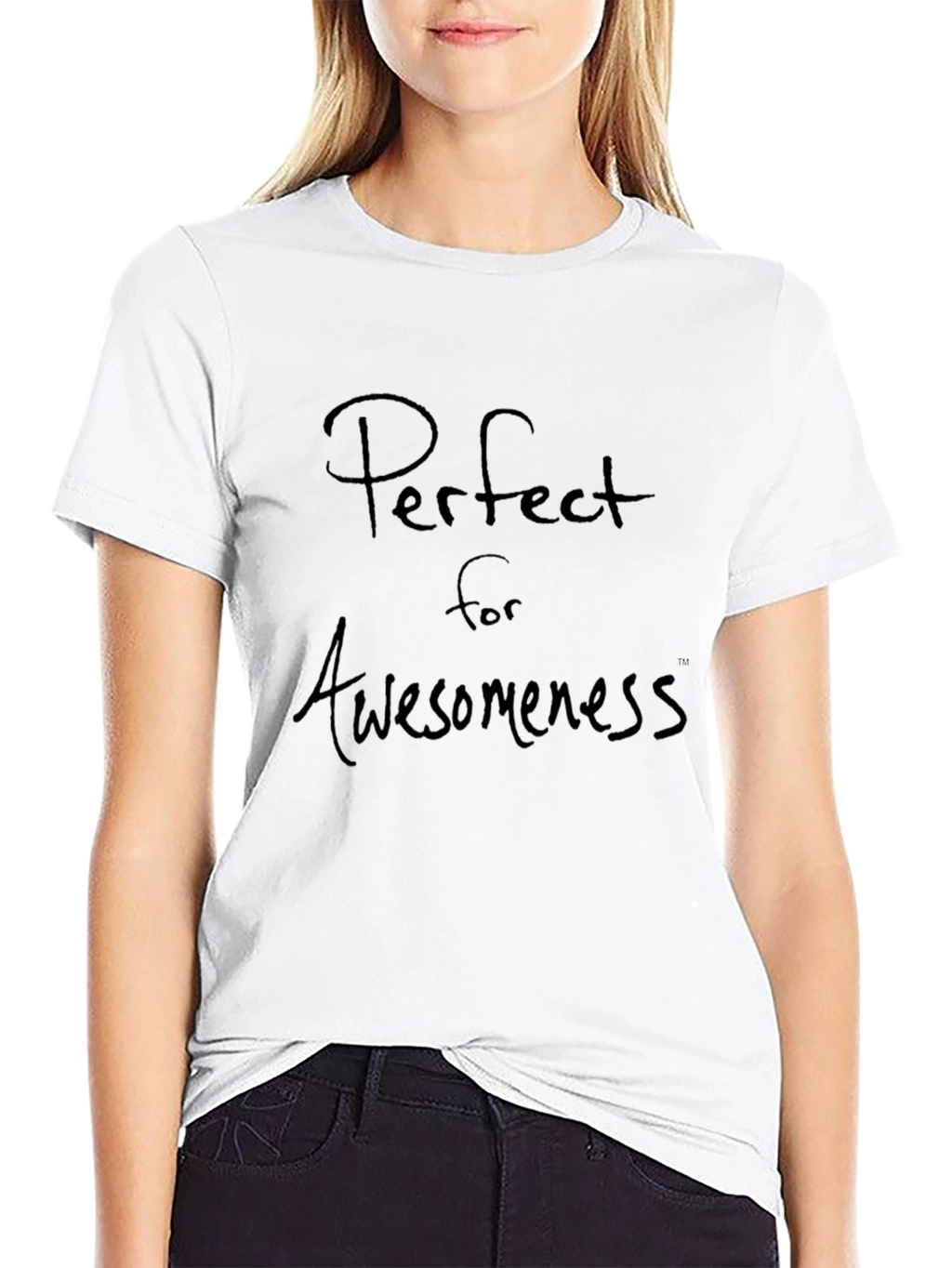 Perfect for Awesomeness Black Graphic Tee