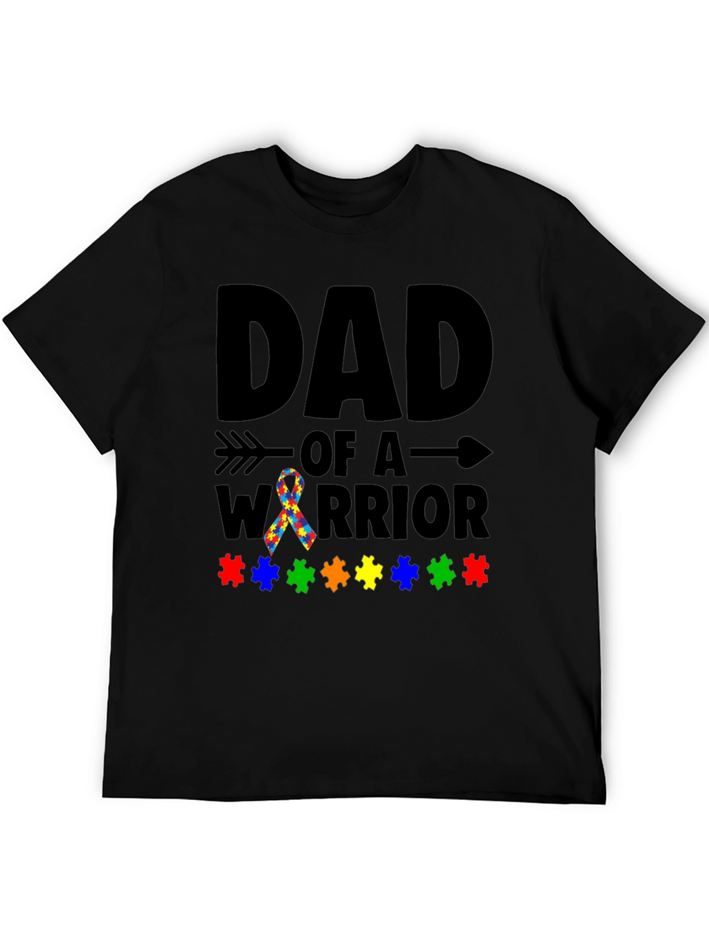 Dad of a Warrior Autism Awareness T-Shirt