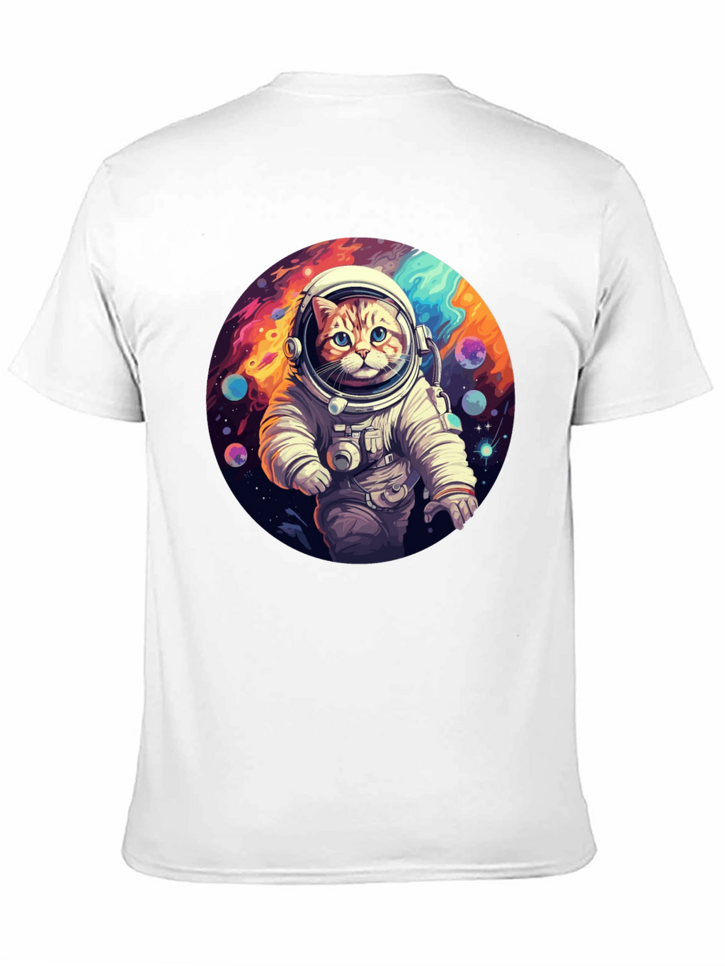 Cosmic Cat Astronaut T-Shirt - Galaxy Adventure!