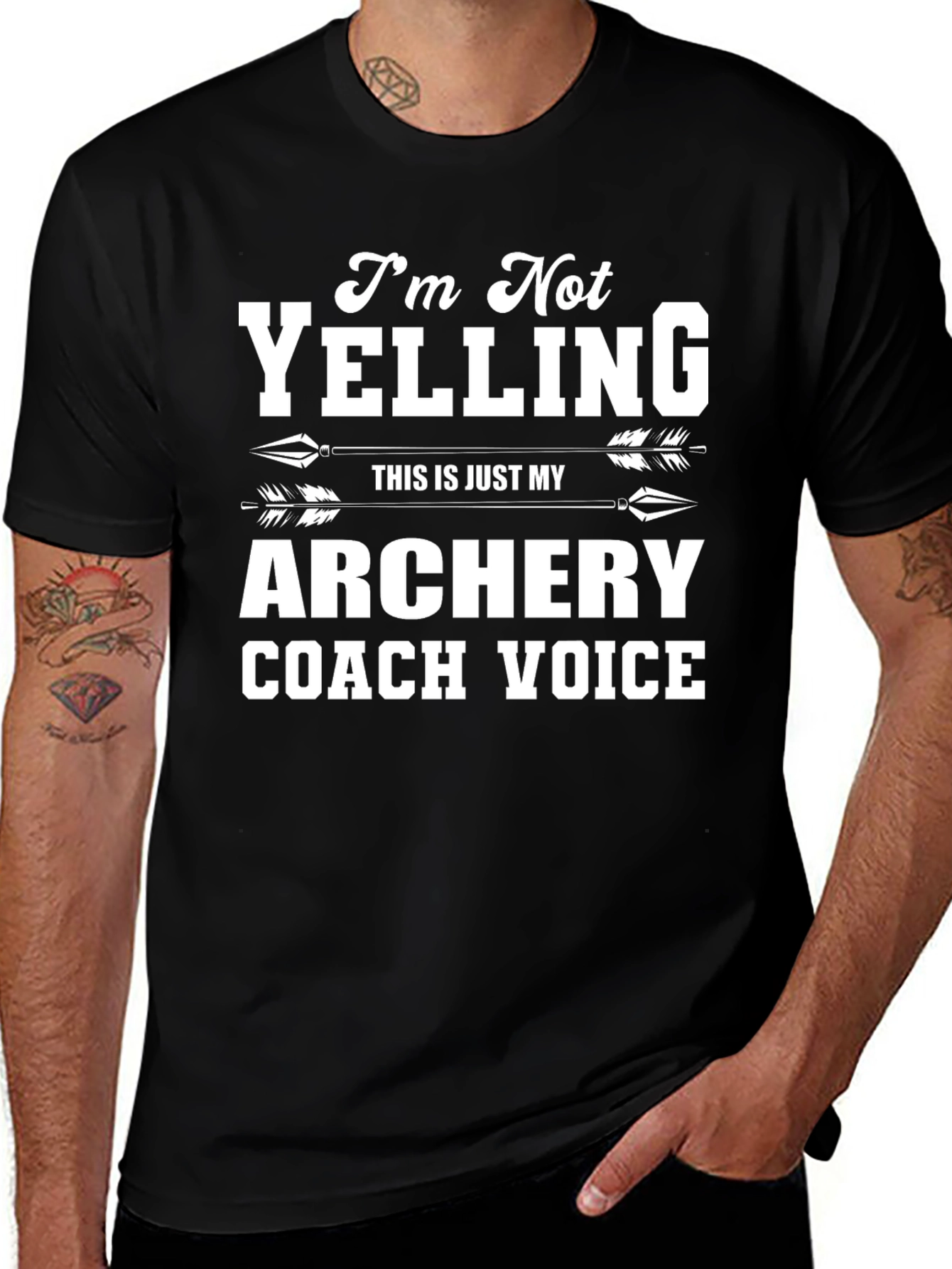 Archery Coach T-Shirt: Im Not Yelling!