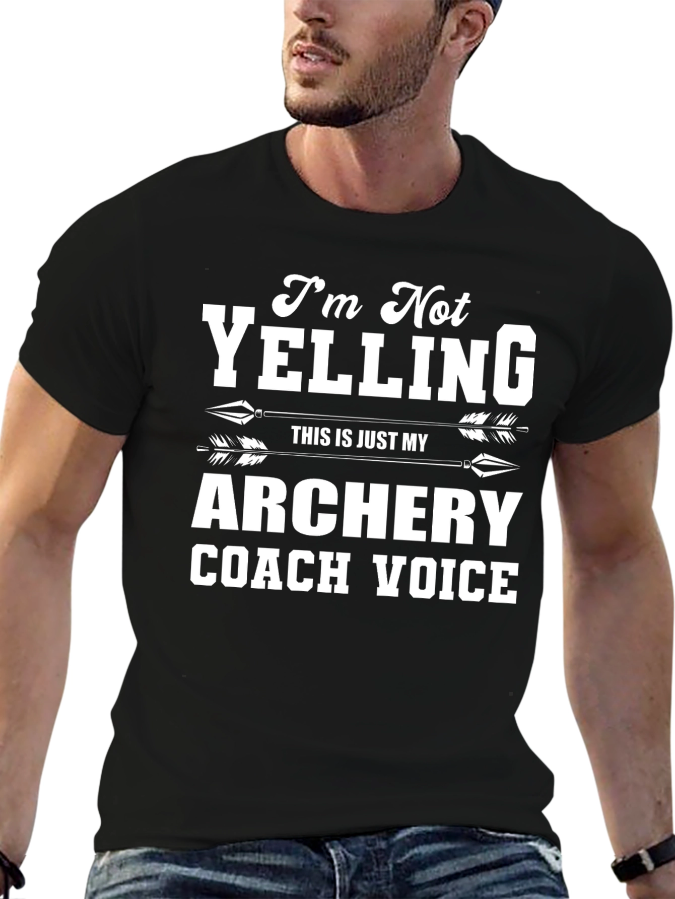 Archery Coach T-Shirt: Im Not Yelling!